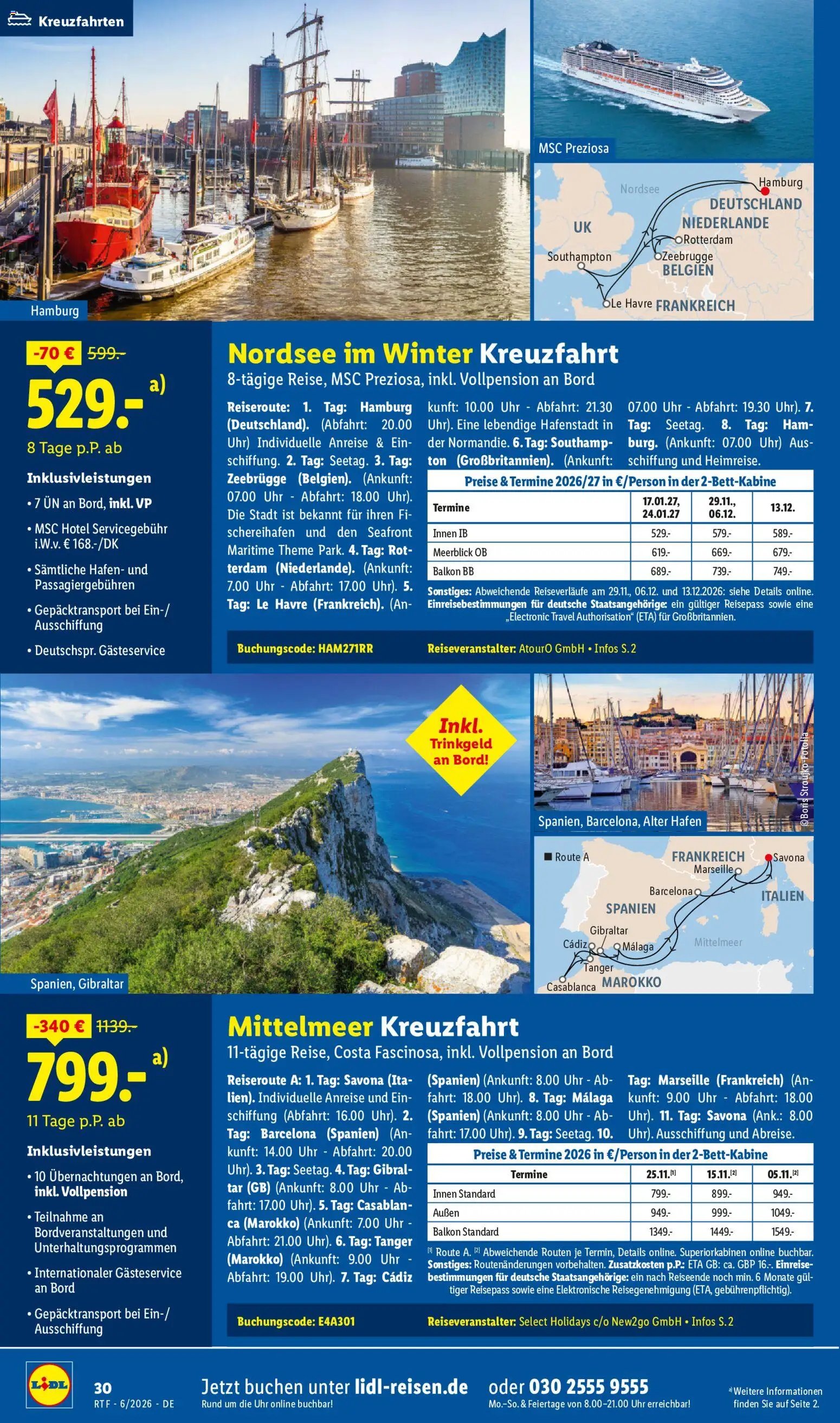 Lidl Reisen Reise-Highlights