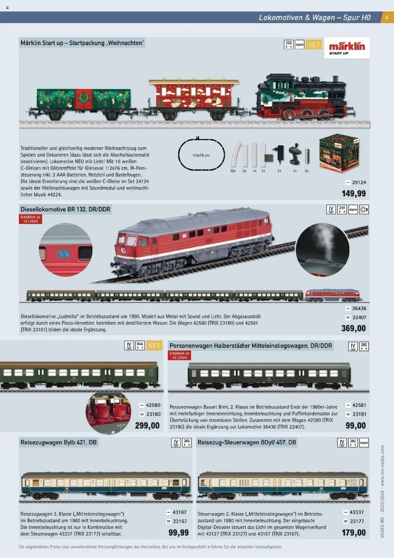 Vedes Bahn frei für tolle Angebote