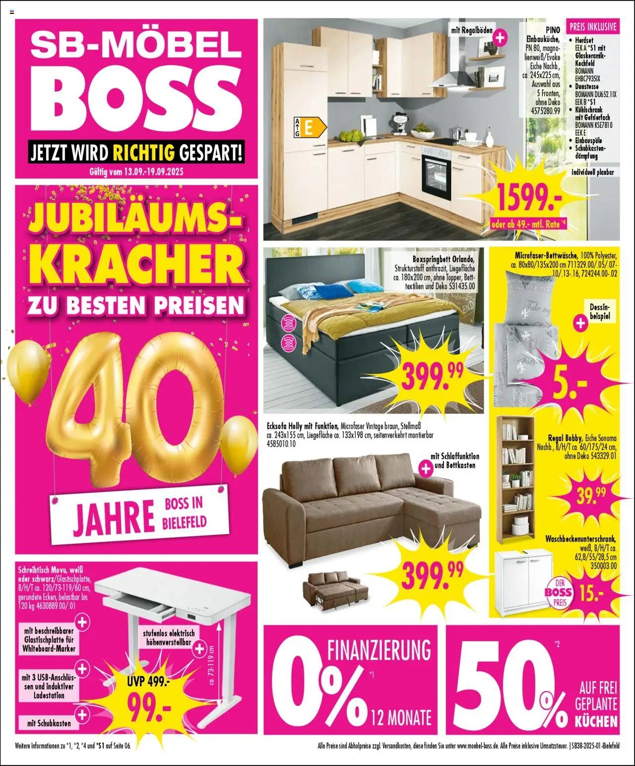 SB Möbel Boss Prospekt Bielefeld	 (2025-09-13 - 2025-09-19) | 1