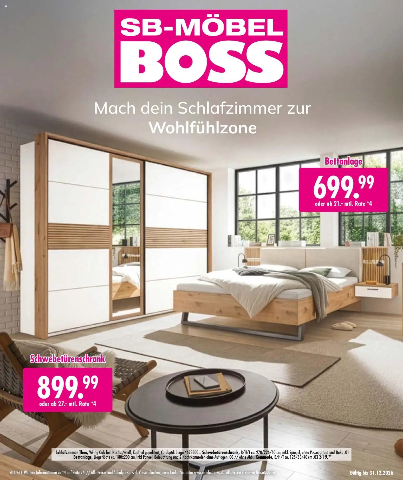 SB Möbel Boss Mach Dein Schlafzimmer zur Wohlfühlzone