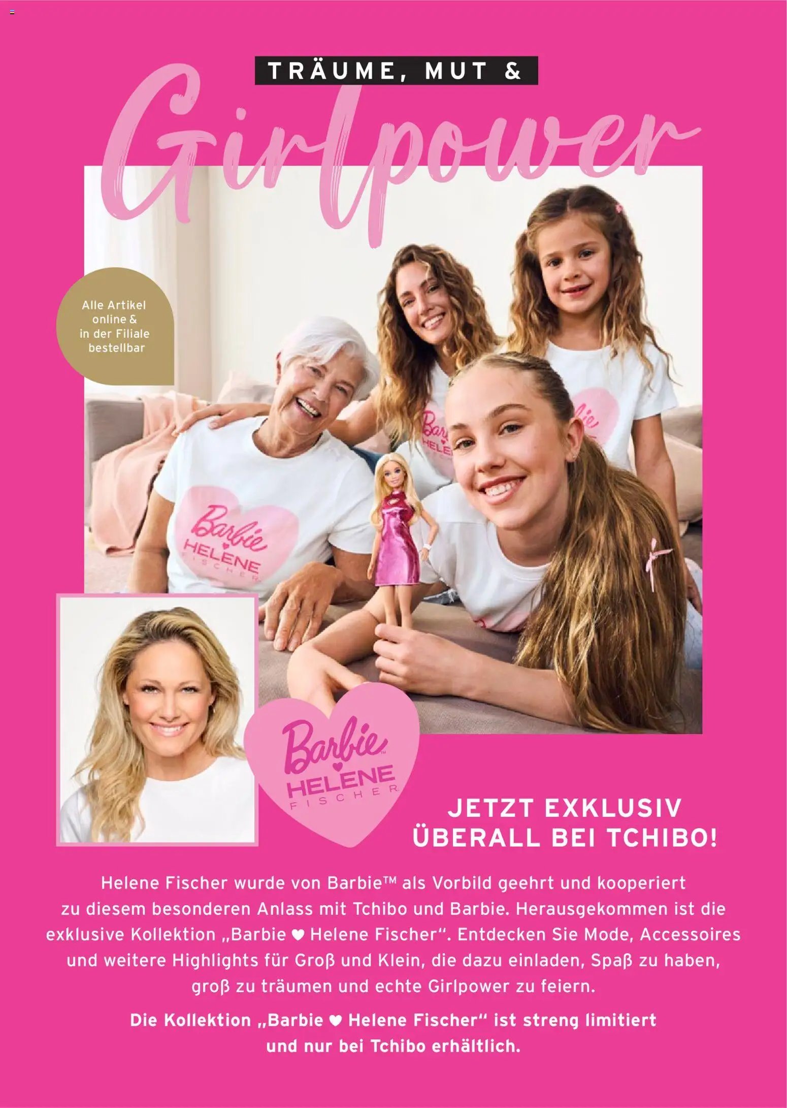 Prospekt Tchibo Träume, Mut & Girlpower