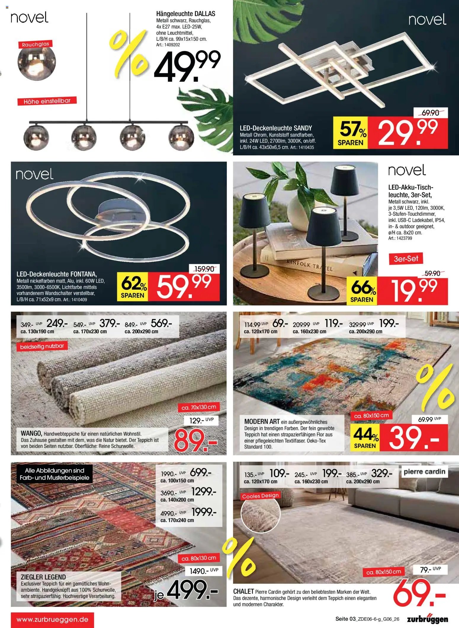 Zurbrüggen Mega Sparpreise