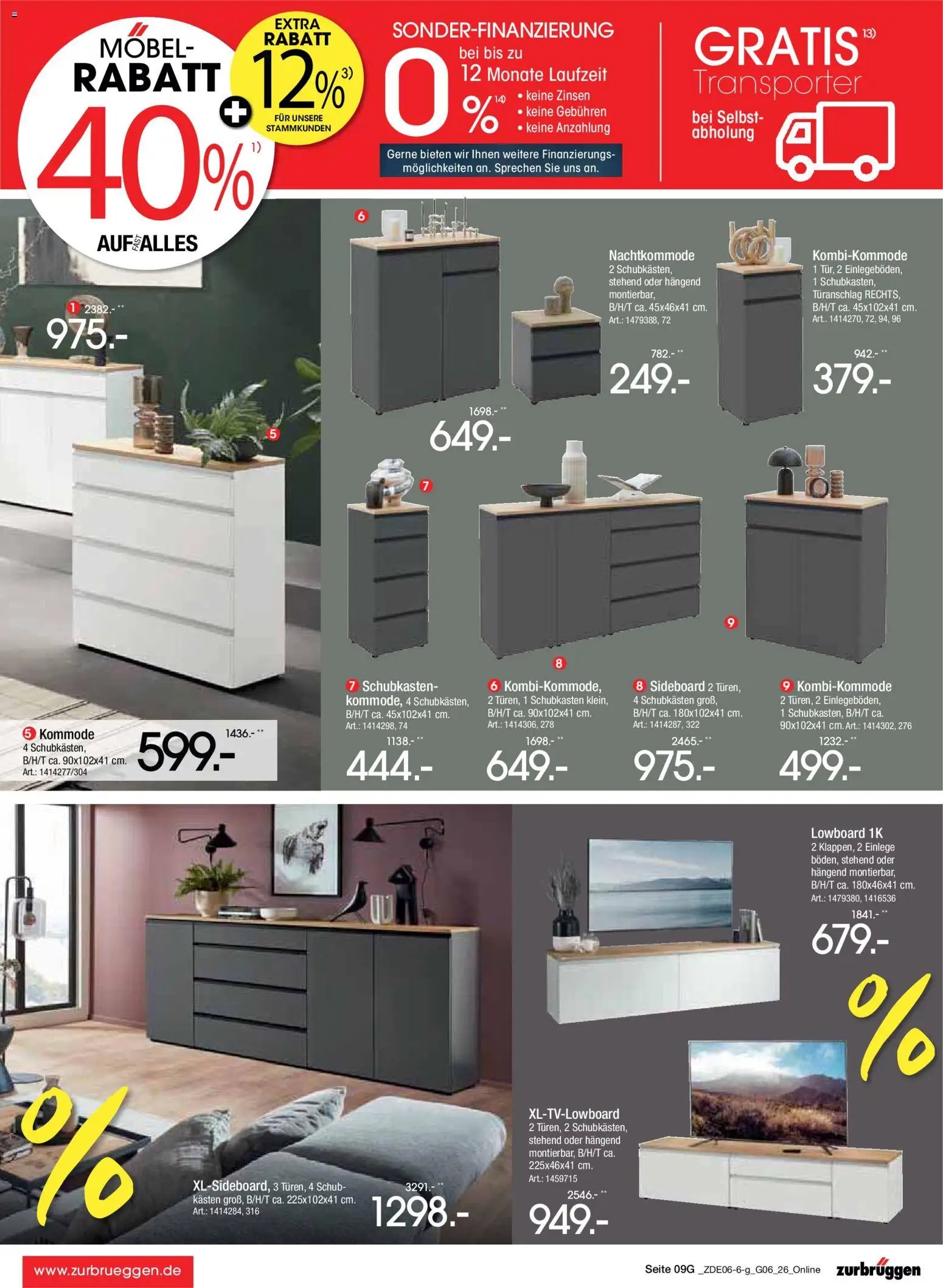 Zurbrüggen Mega Sparpreise