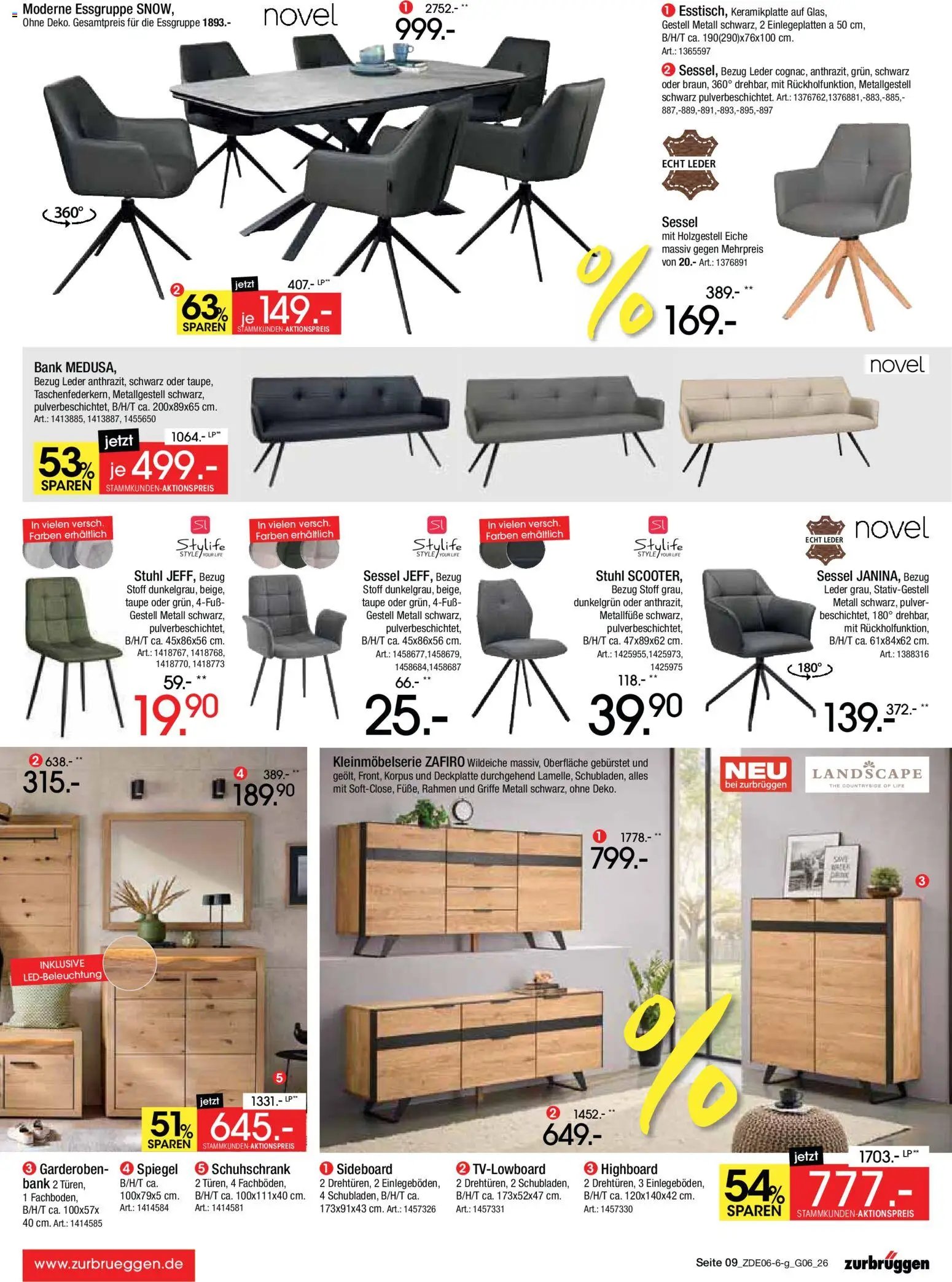 Zurbrüggen Mega Sparpreise