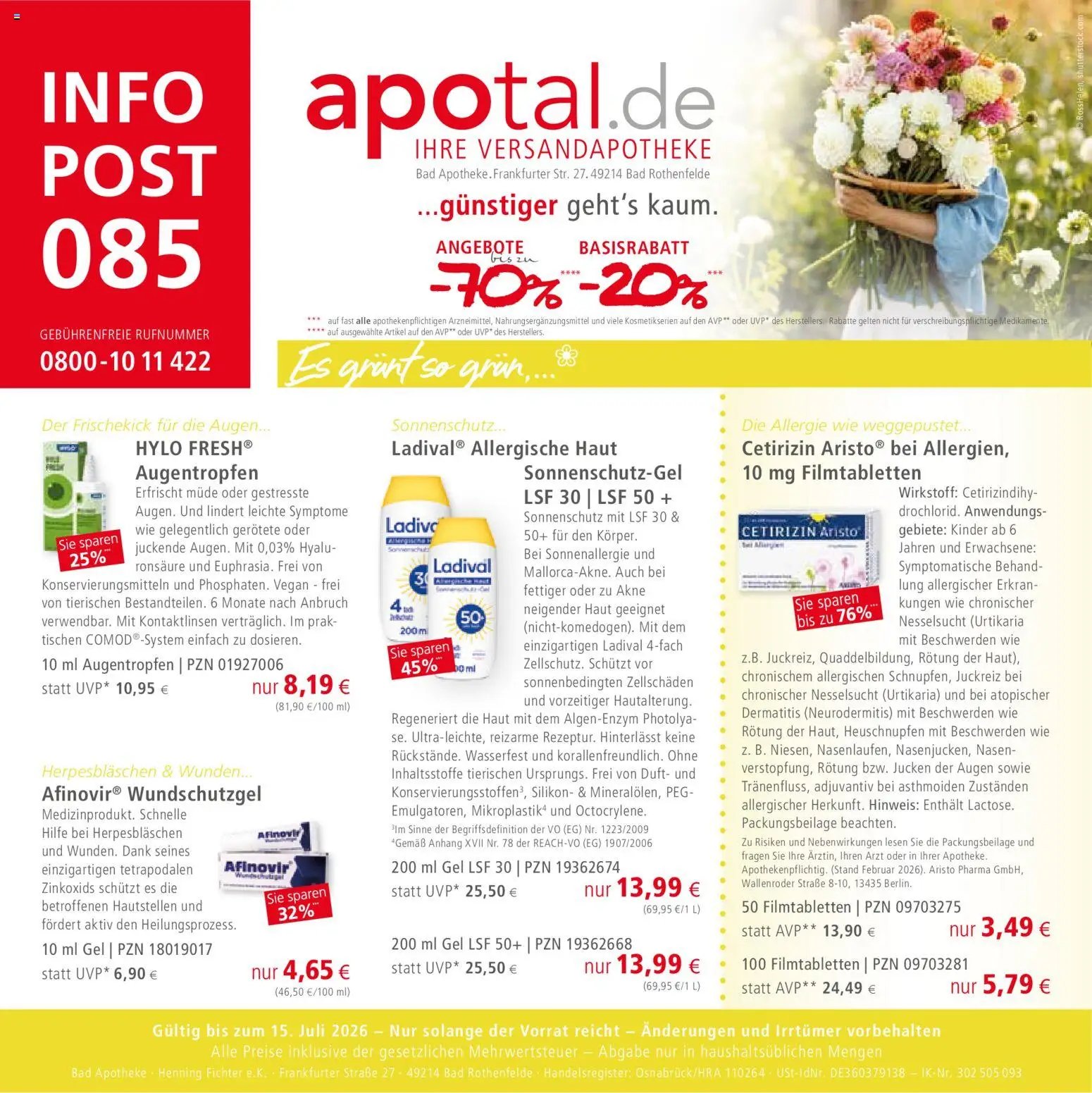 Apotal Prospekt 	 (2026-05-05 - 2026-07-15)