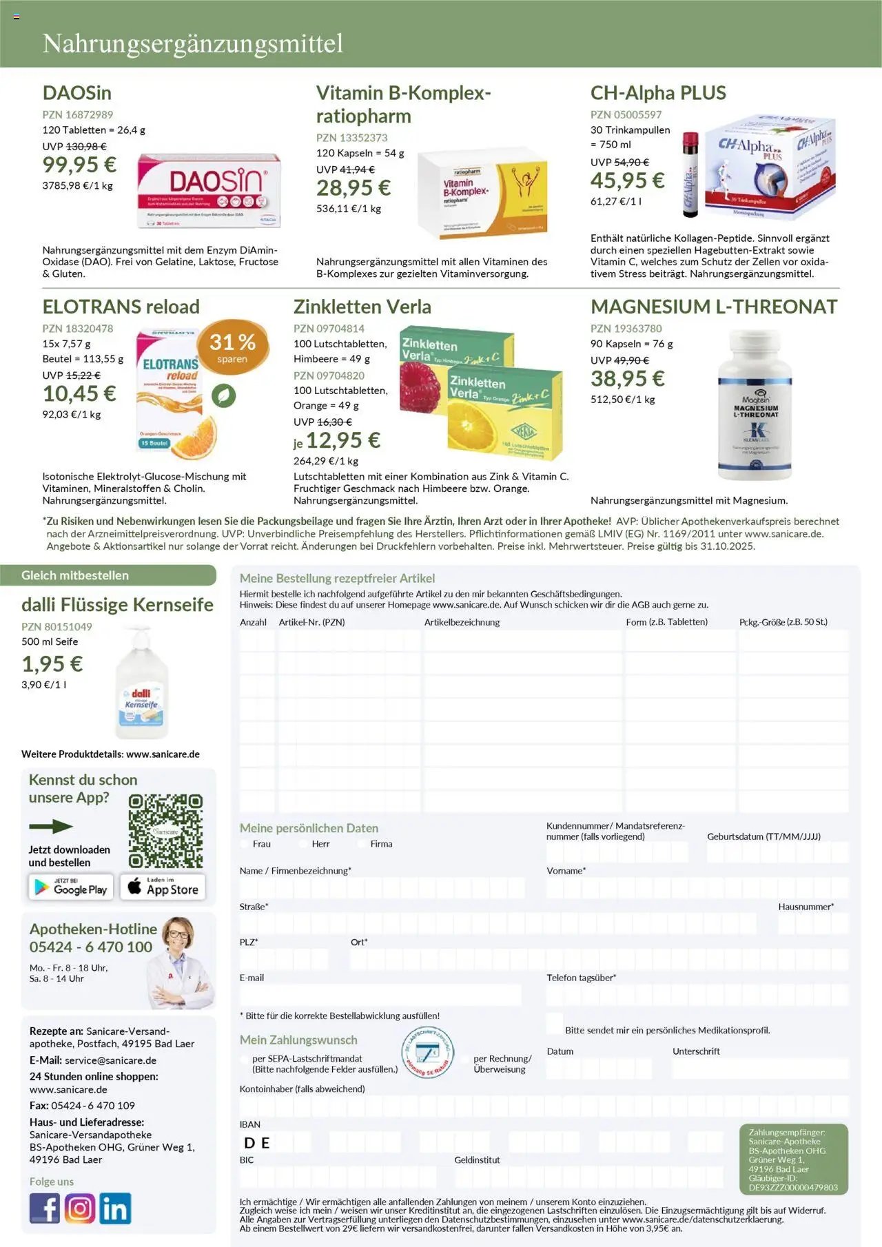Sanicare Prospekt Herbst (2025-09-11 - 2025-10-31) | 7
