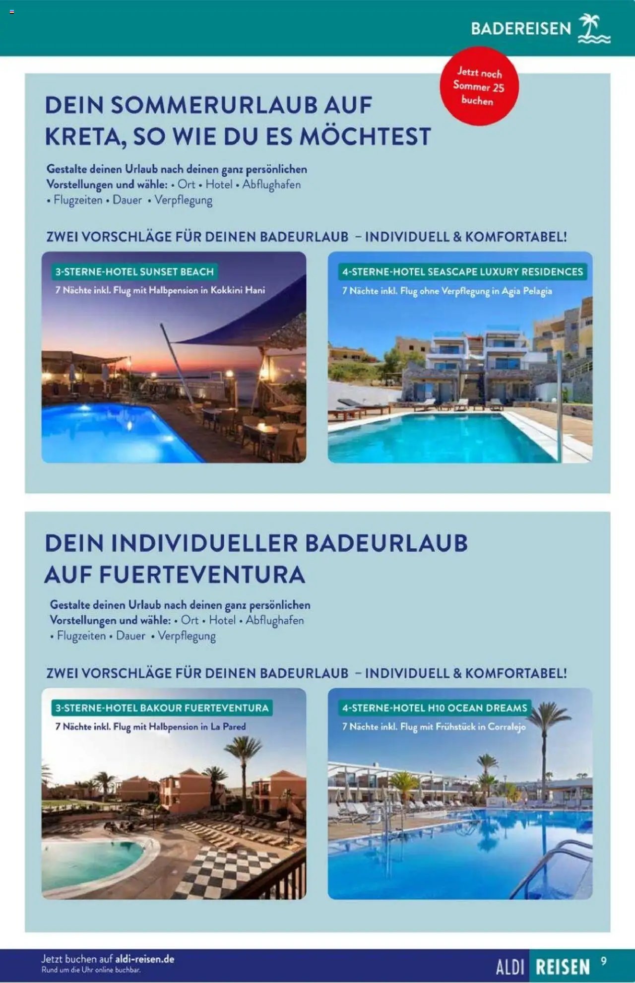 Aldi Reisen Prospekt 	 (2025-08-01 - 2025-08-31) | 9