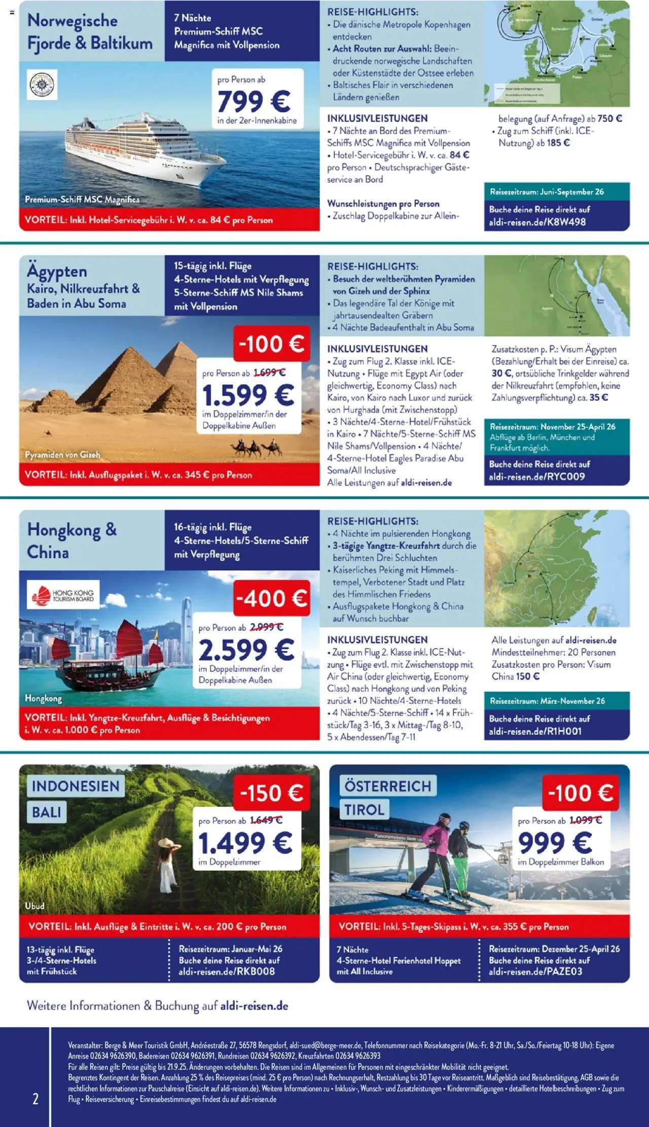 Aldi Reisen  Angebote zum Tiefpreis (2025-09-08 - 2025-09-21) | 2