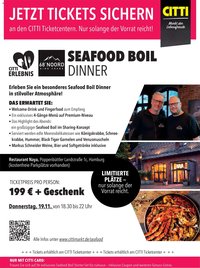 CITTI Markt Tickets sichern: Seafood Boil Dinner