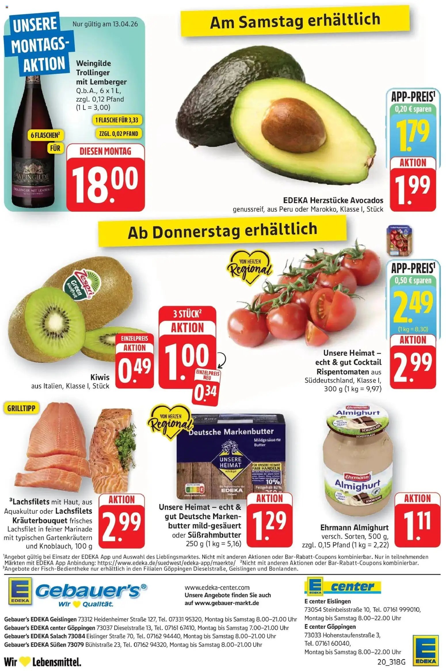 Edeka prospekt Geislingen	