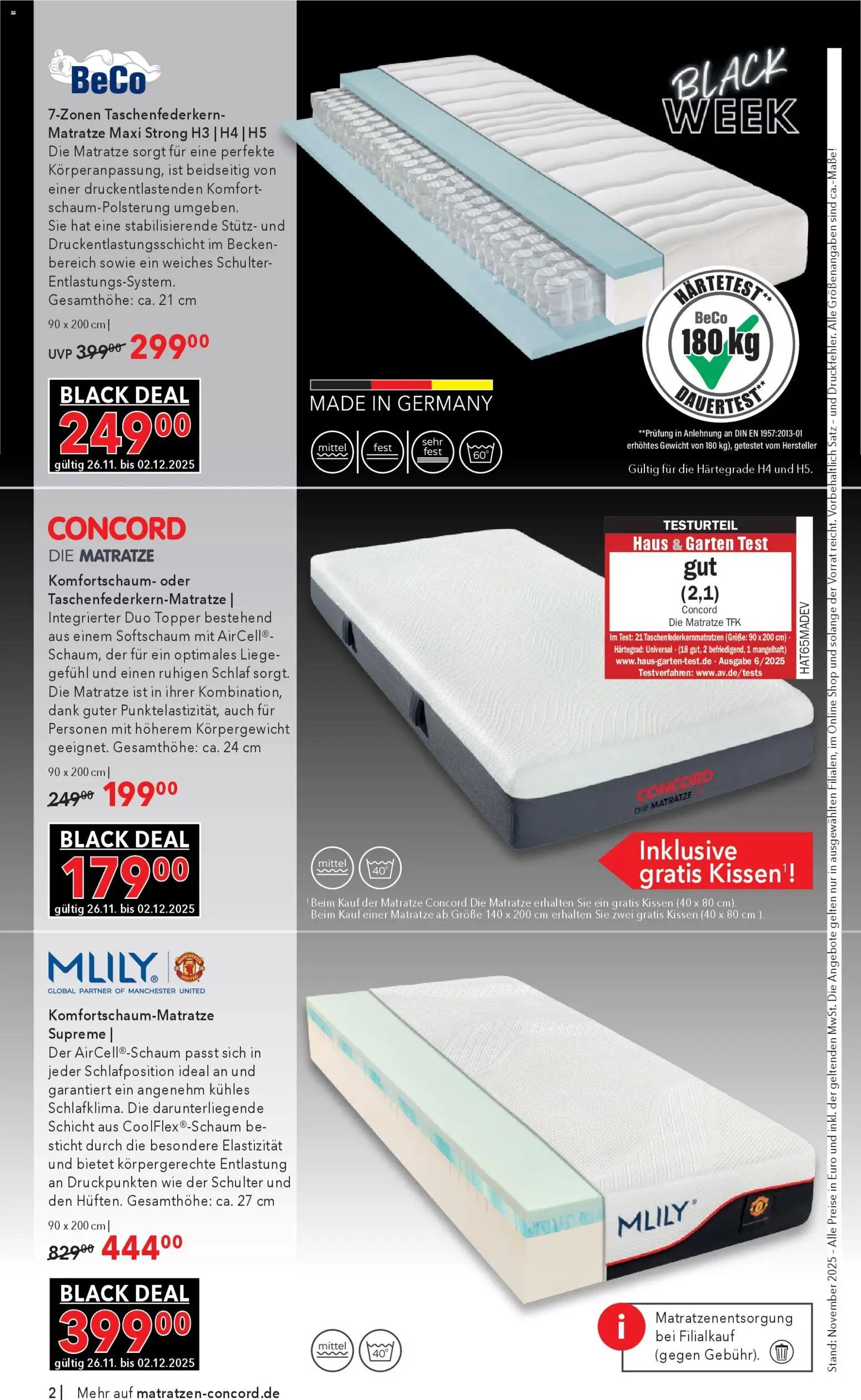 Matratzen Concord - Black Friday