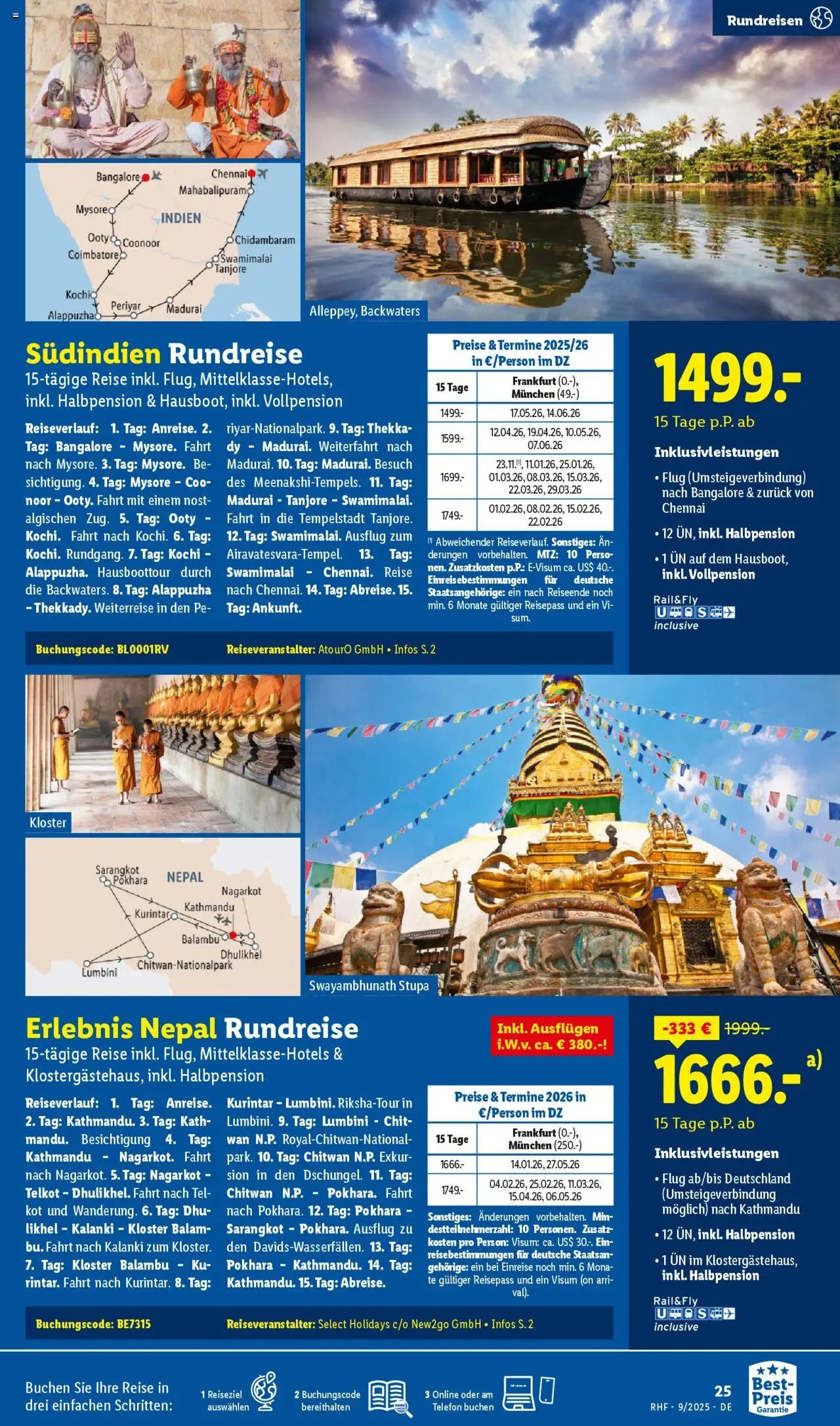 Lidl Reisen - Themenprospekt (2025-08-30 - 2025-09-30) | 25