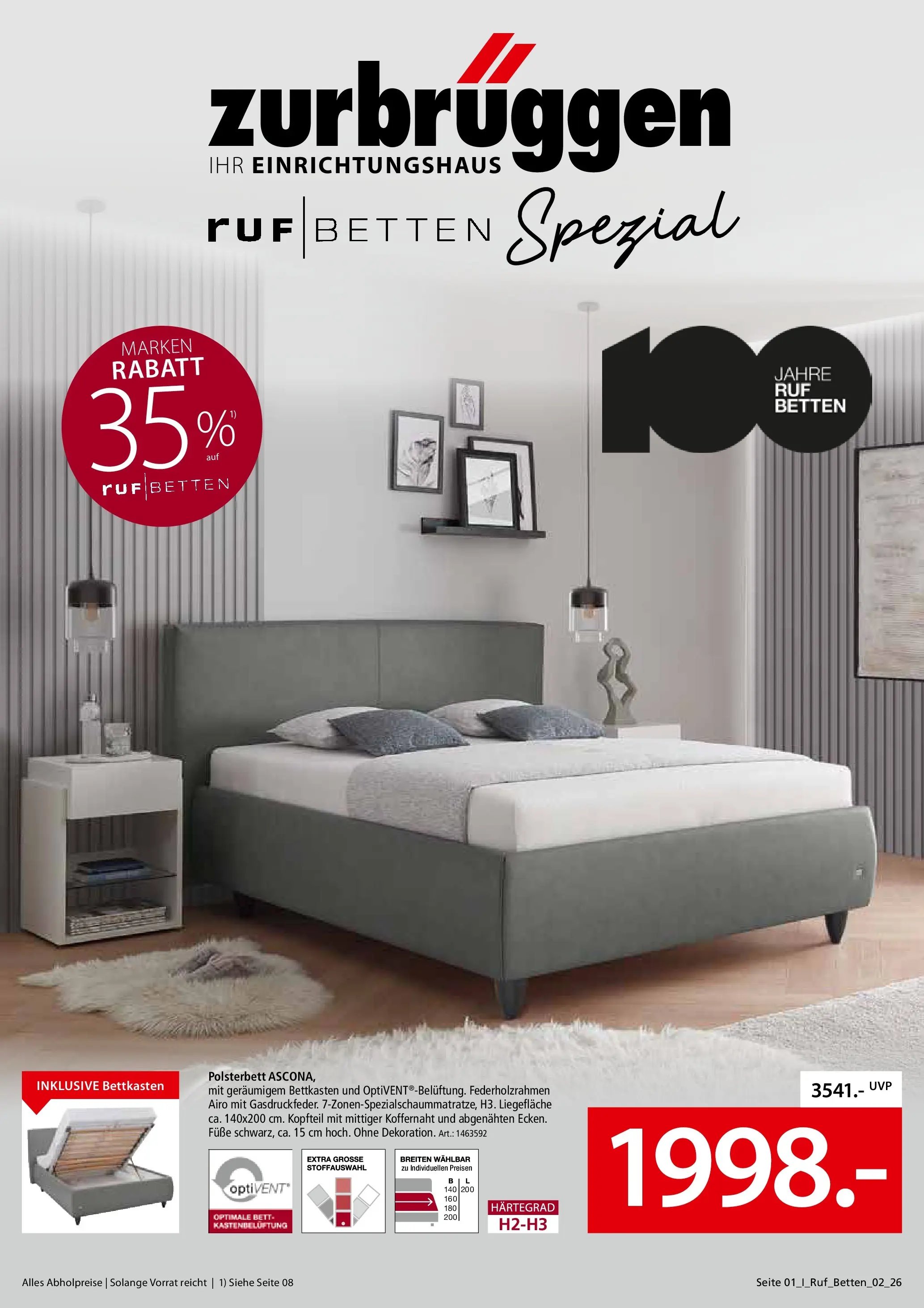 Zurbrüggen - Zurbrüggen: Ruf Betten Spezial