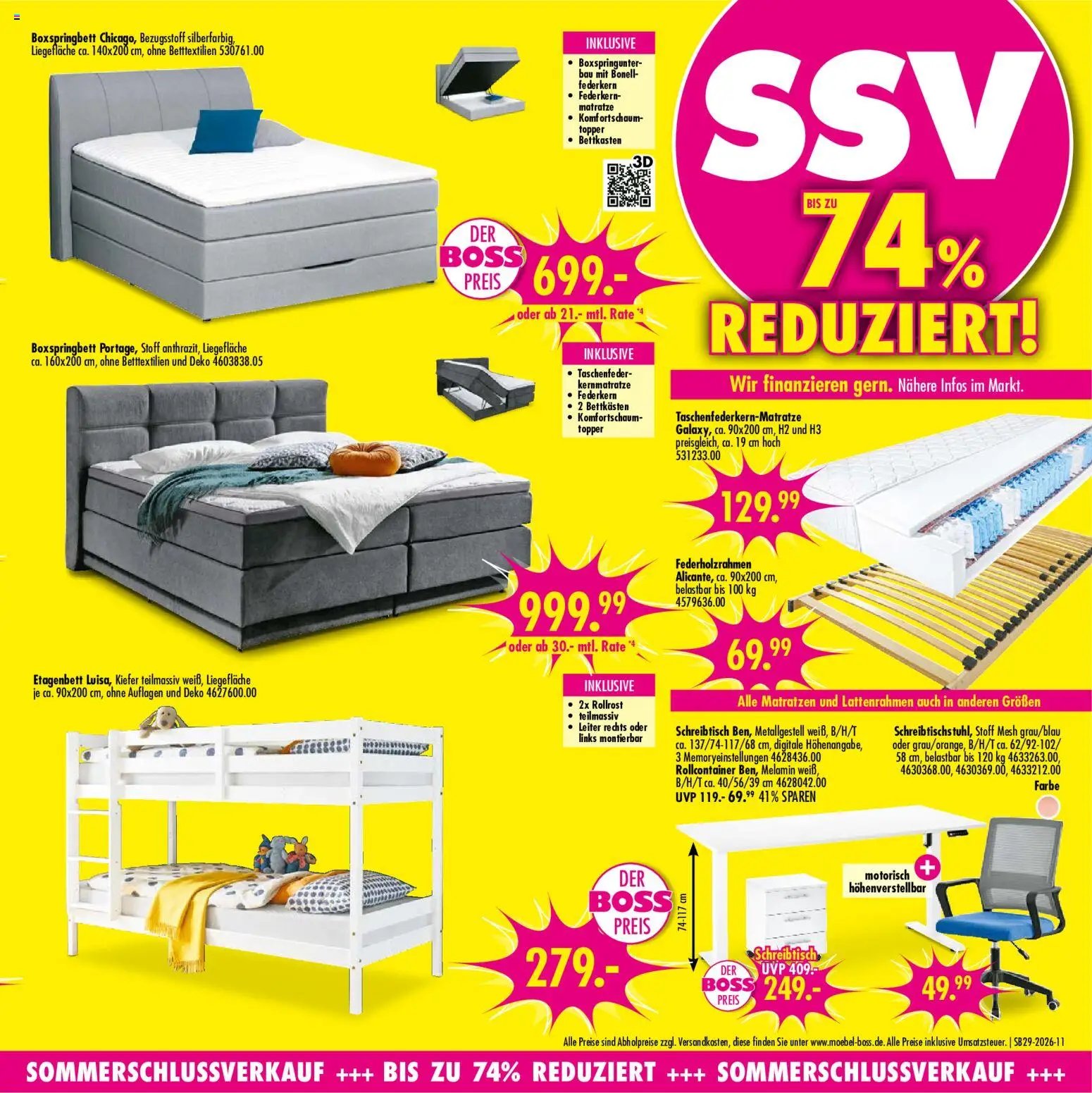 SB Möbel Boss Prospekt