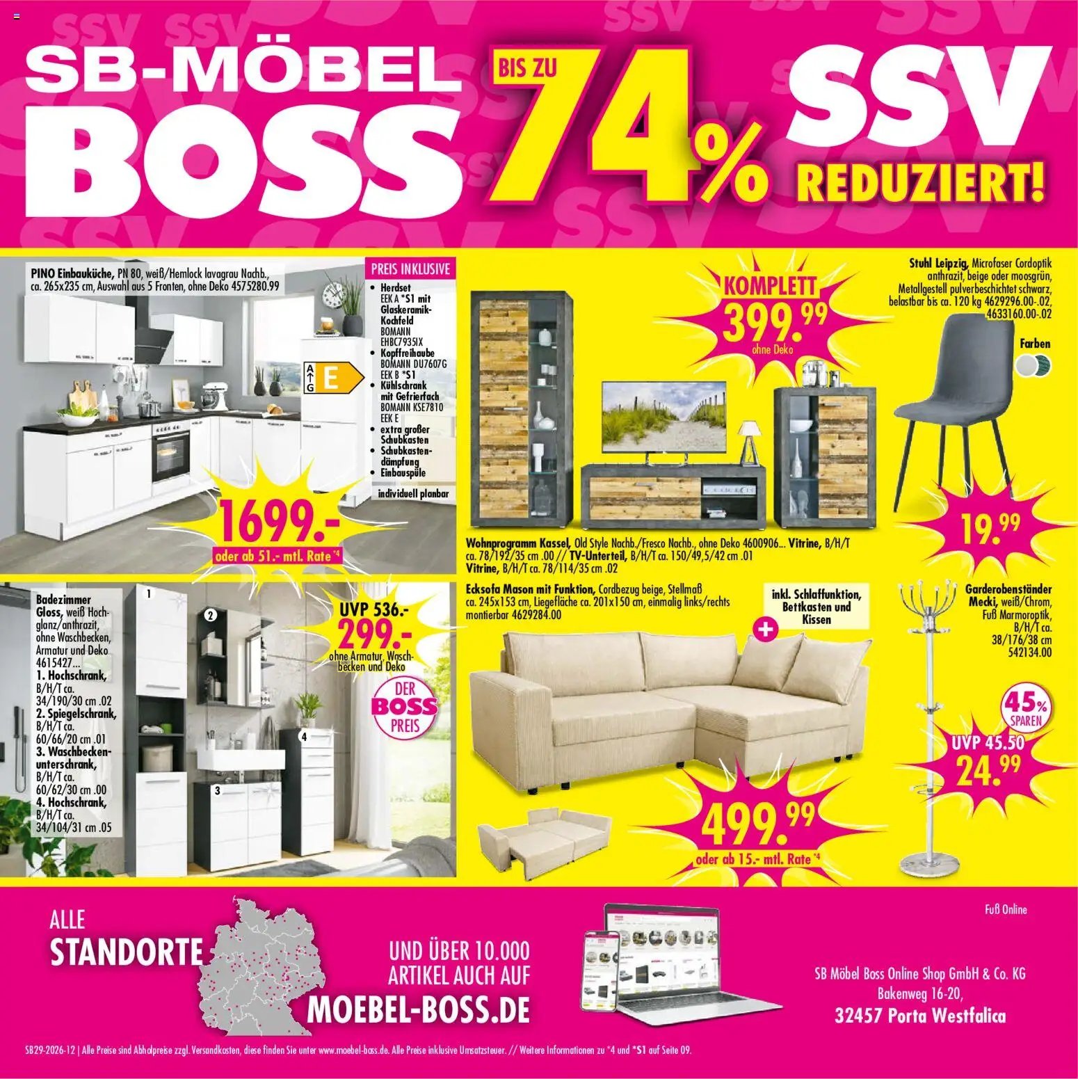 SB Möbel Boss Prospekt