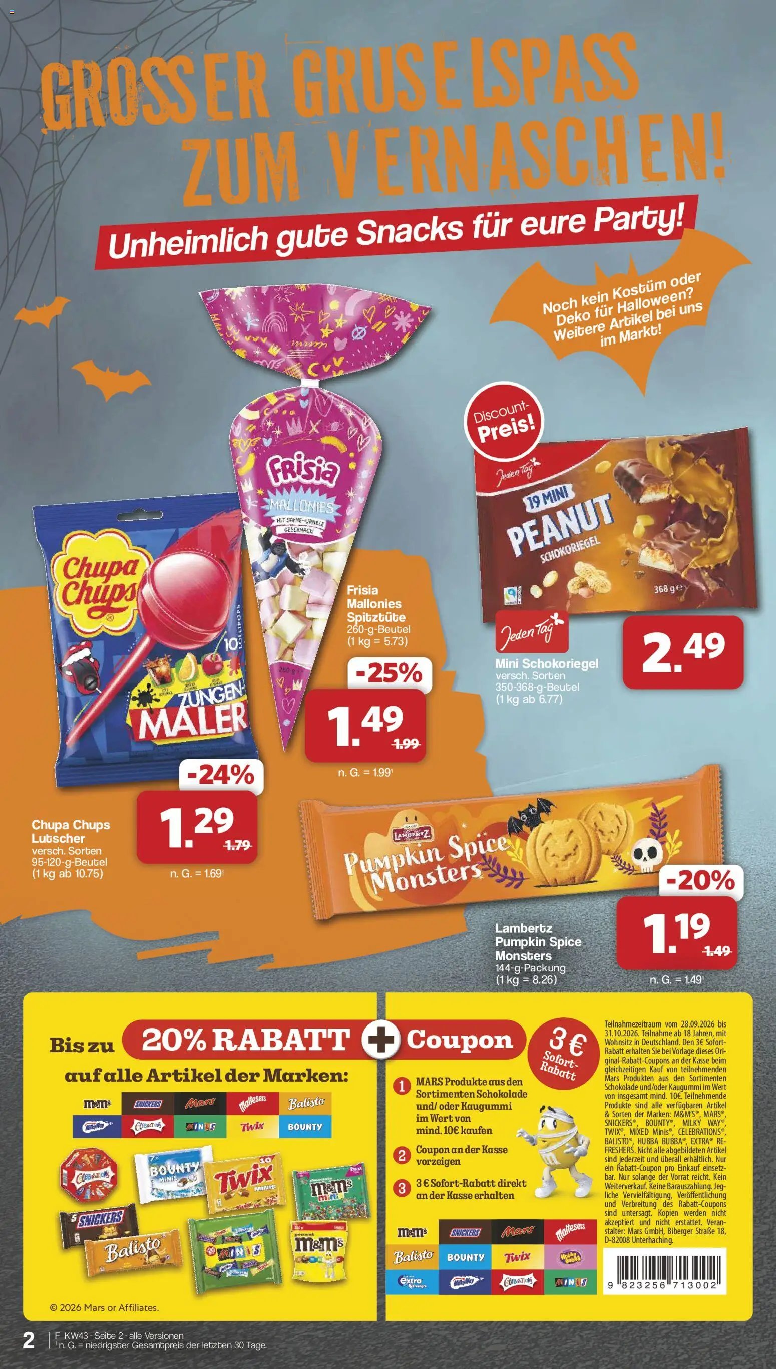 Famila Nordwest Halloween-Sonderangebote
