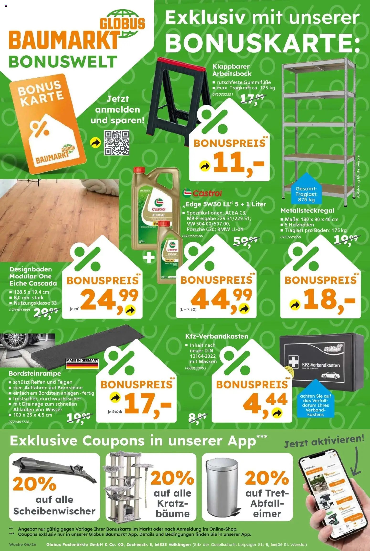 Globus Baumarkt prospekt Kornwestheim	