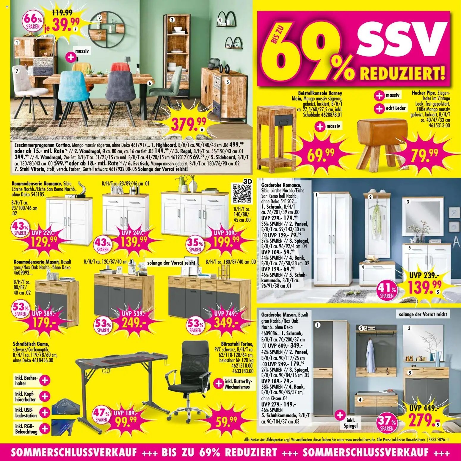 SB Möbel Boss Prospekt
