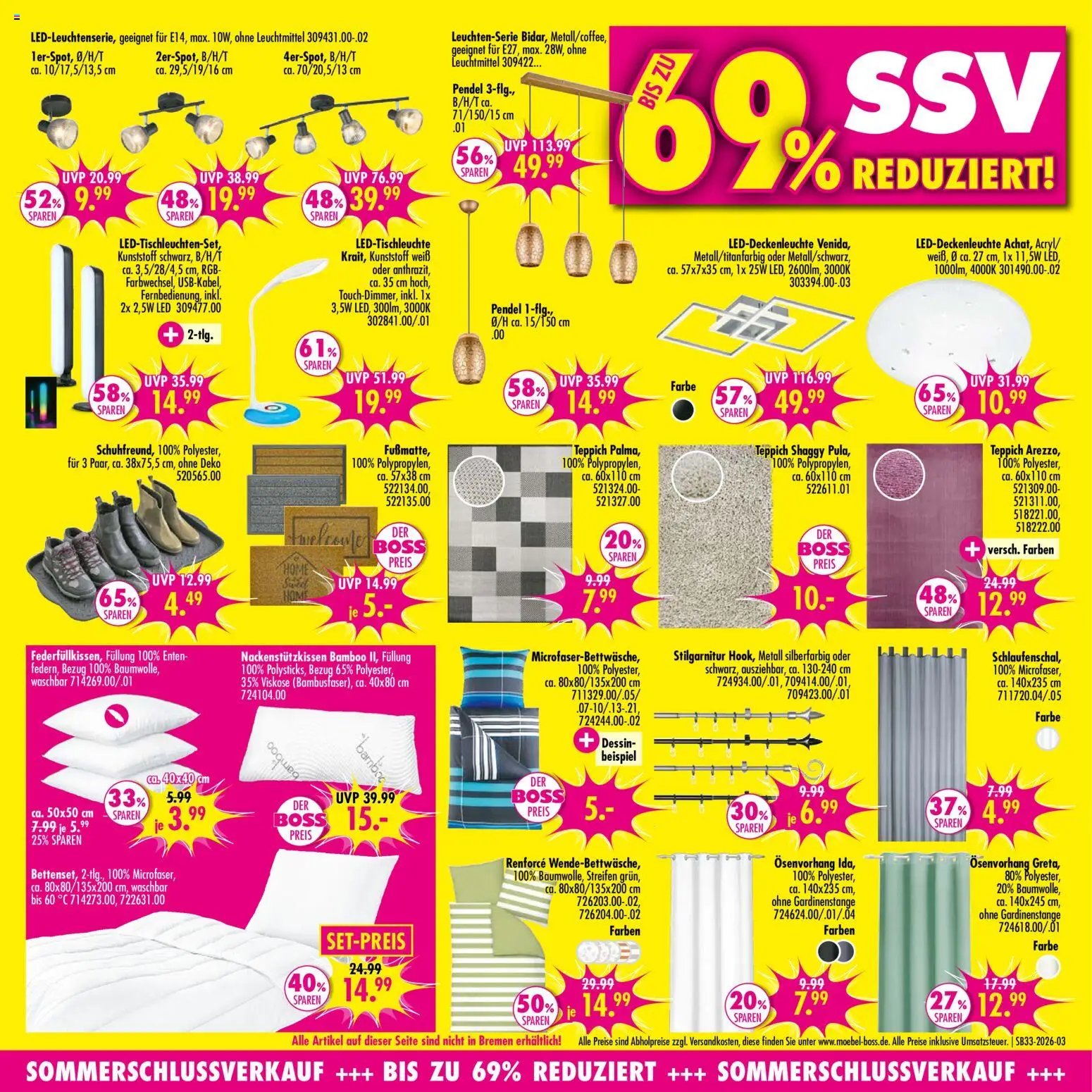 SB Möbel Boss Prospekt
