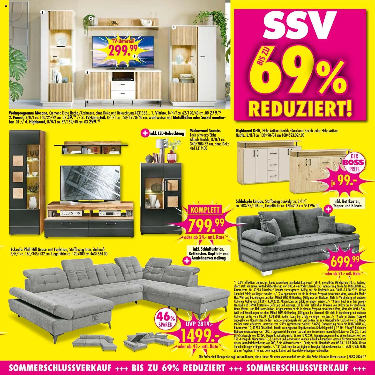SB Möbel Boss Prospekt