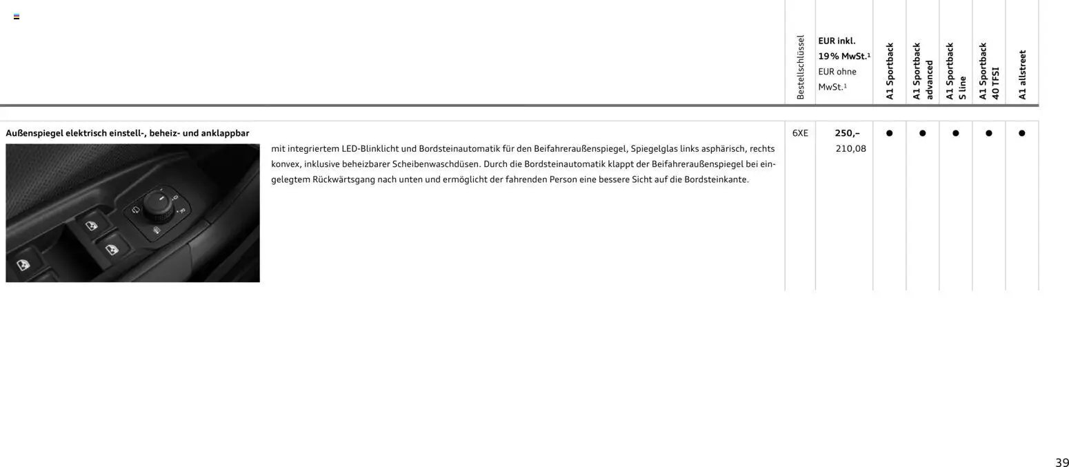 Audi A1 Sportback / A1 allstreet (2025-10-28 - 2026-10-28)