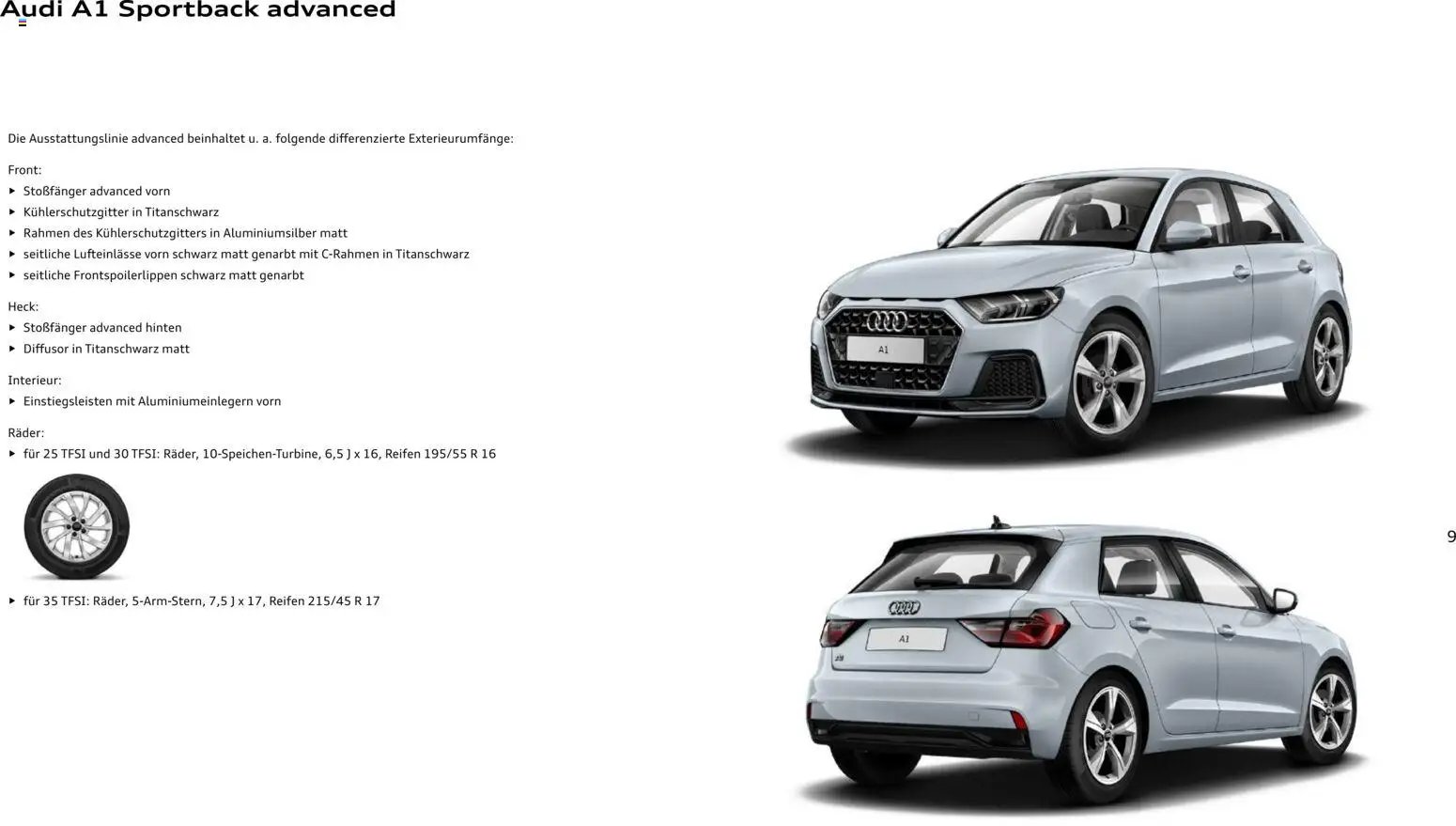 Audi A1 Sportback / A1 allstreet
