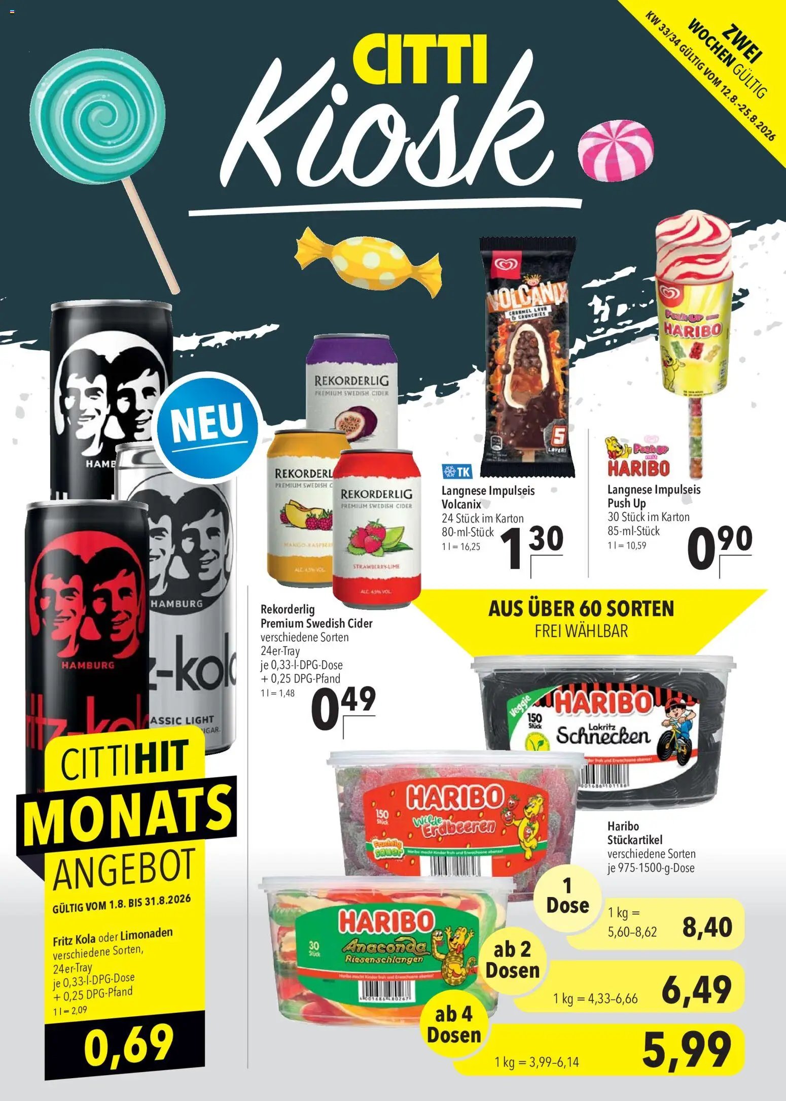 CITTI Markt Kioskwerbung