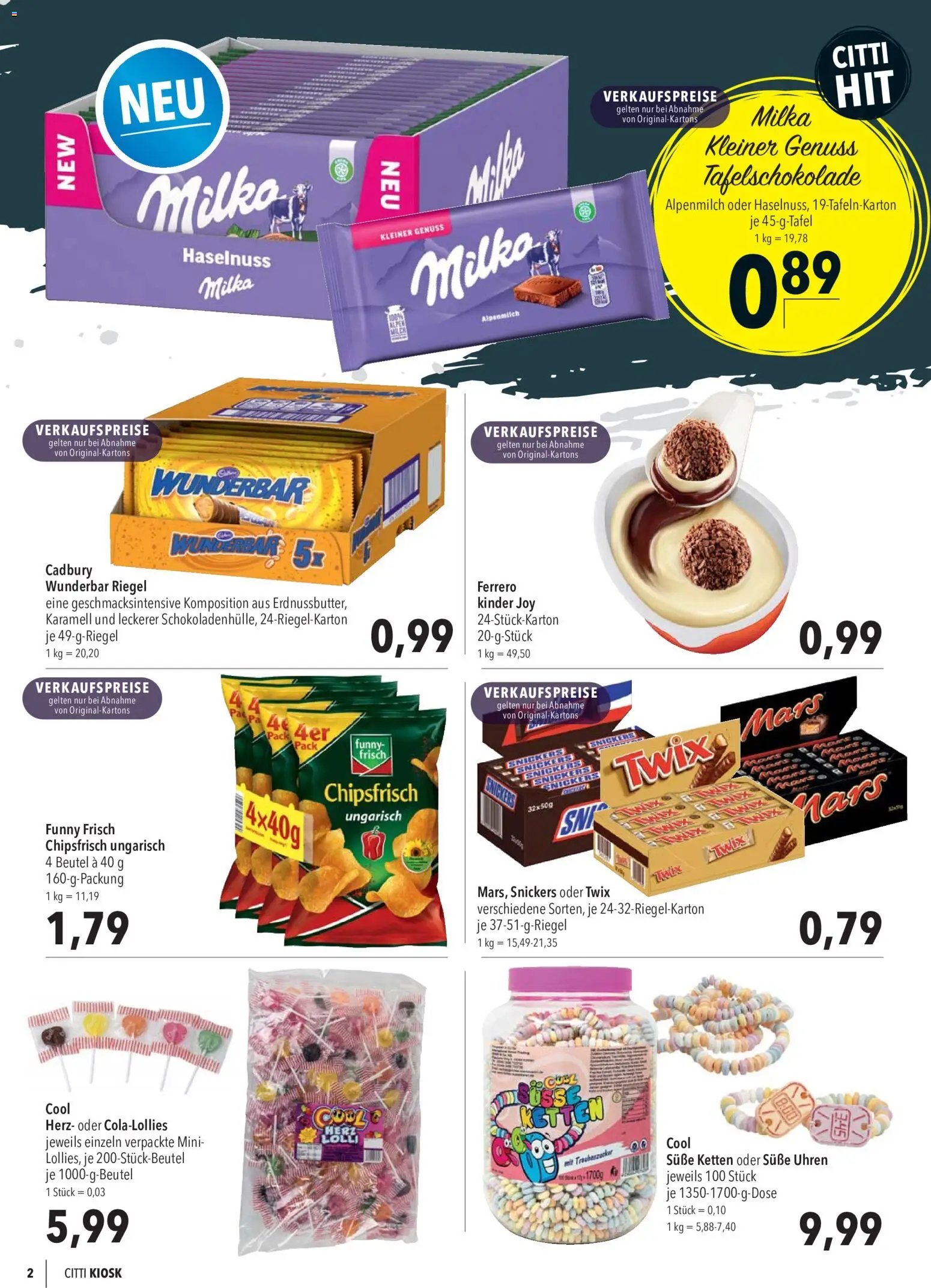 CITTI Markt Kioskwerbung