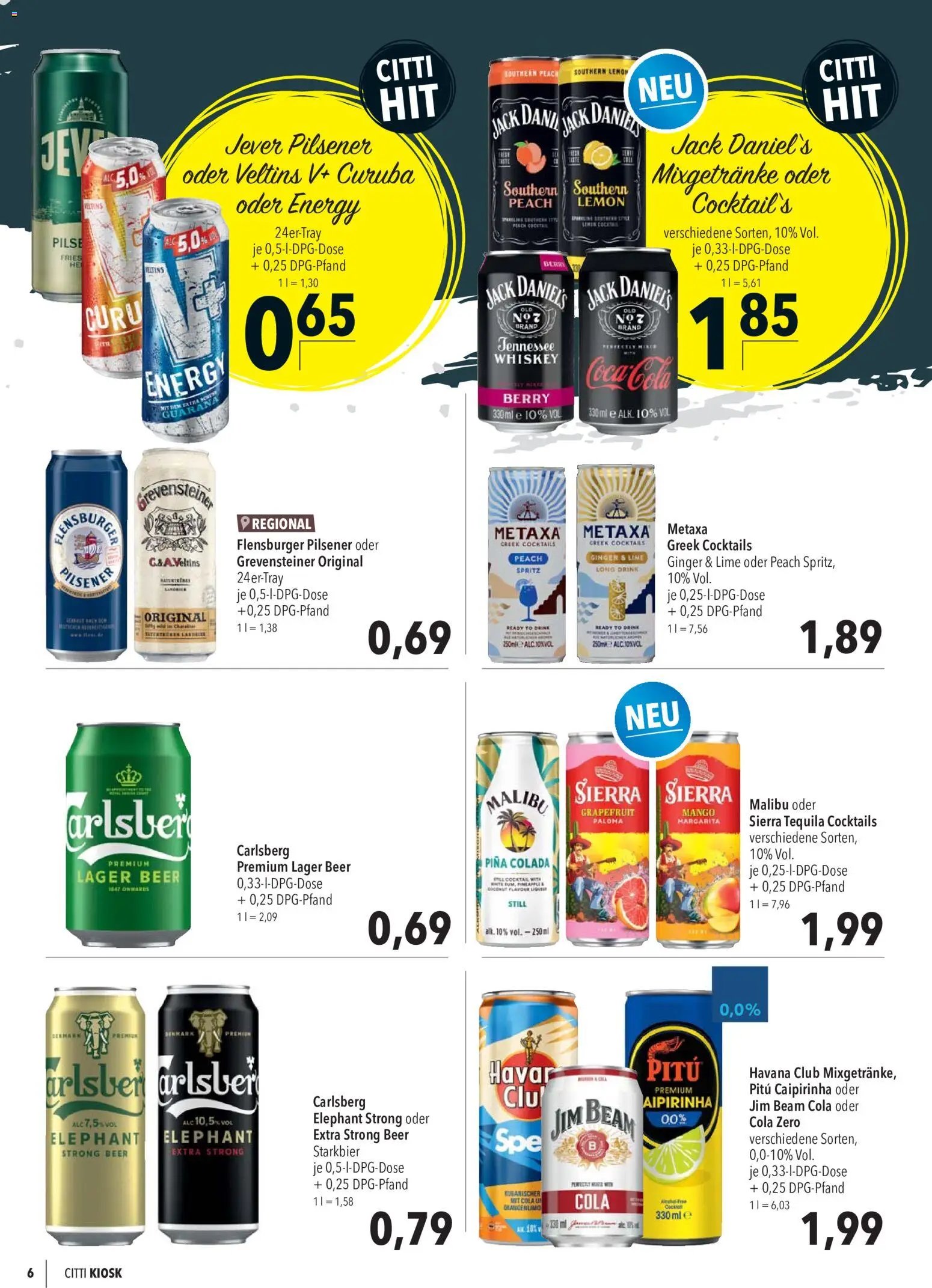 CITTI Markt Kioskwerbung
