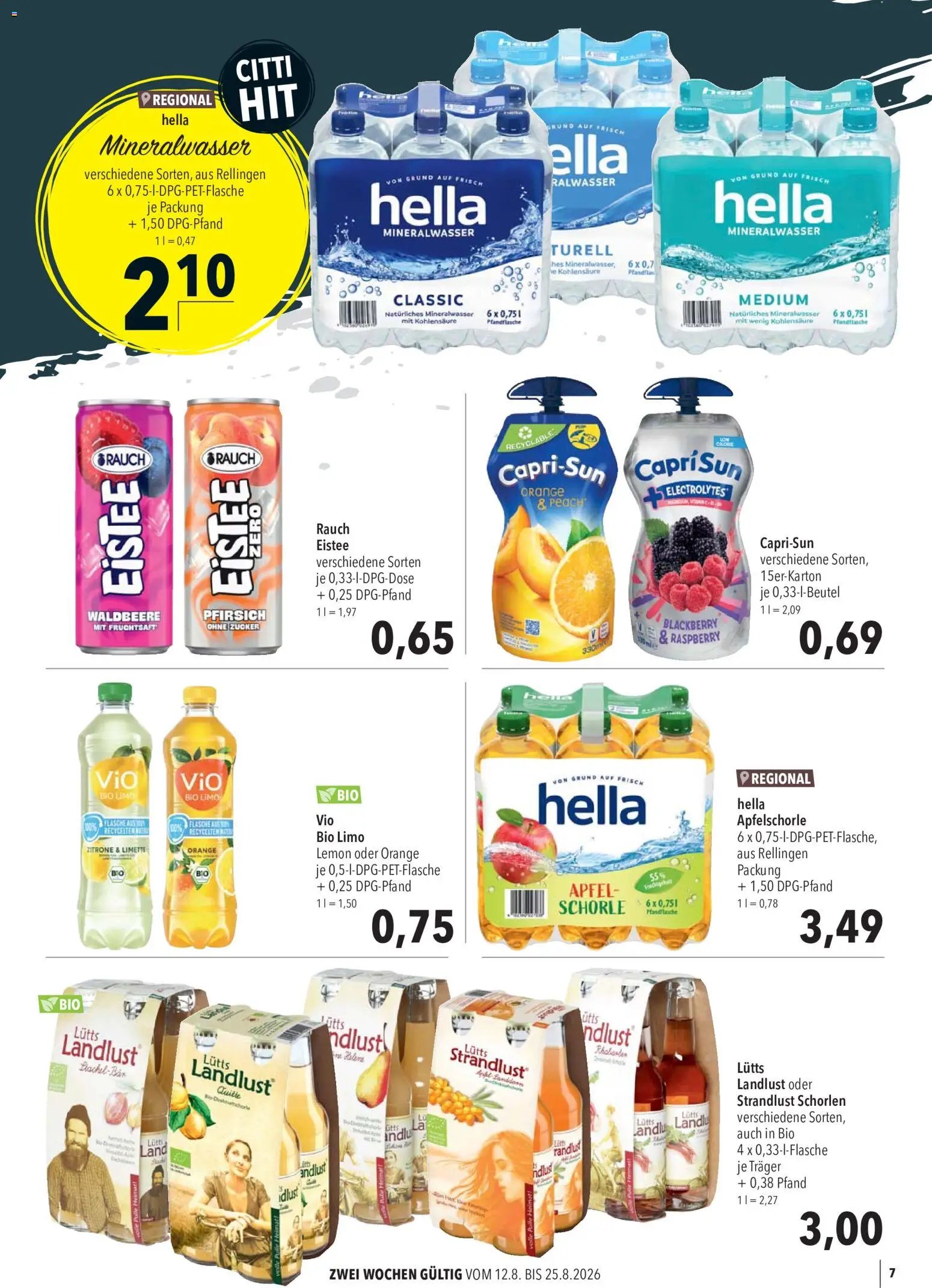 CITTI Markt Kioskwerbung