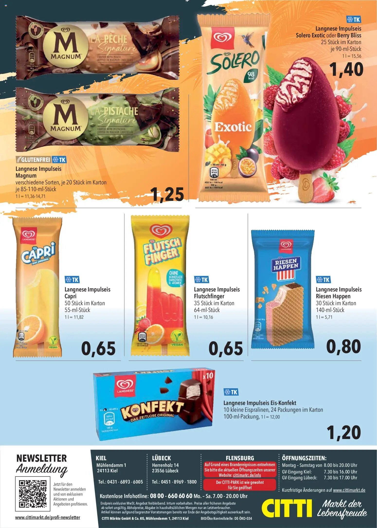 CITTI Markt Kioskwerbung