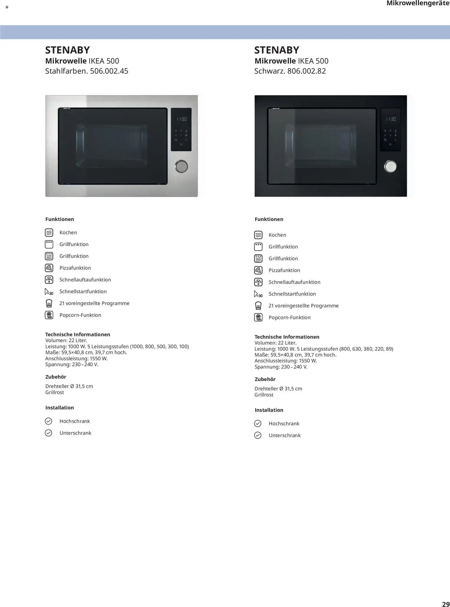 Ikea Elektrogeräte