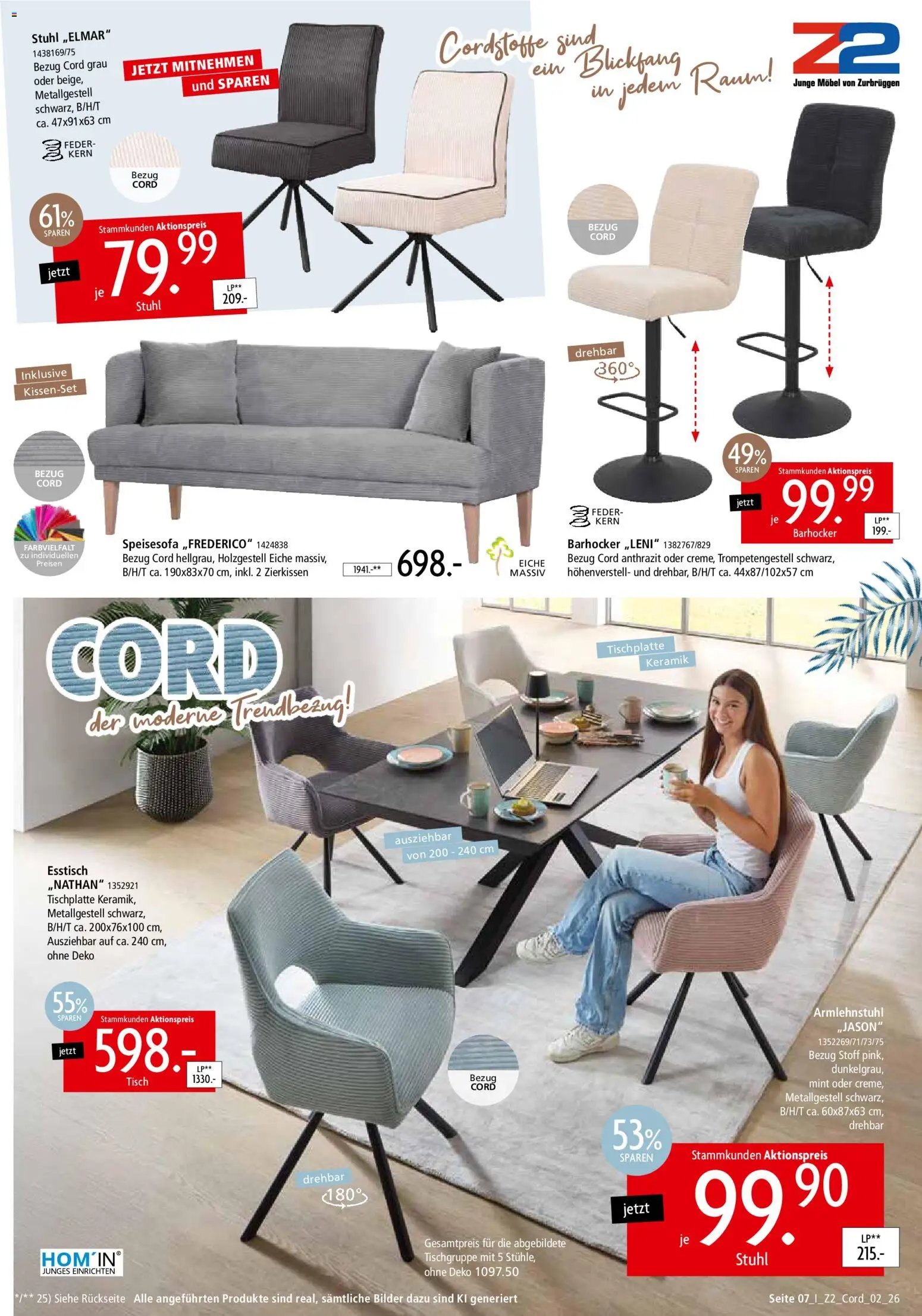 Zurbrüggen Z2 Mitnahme Möbel Cord
