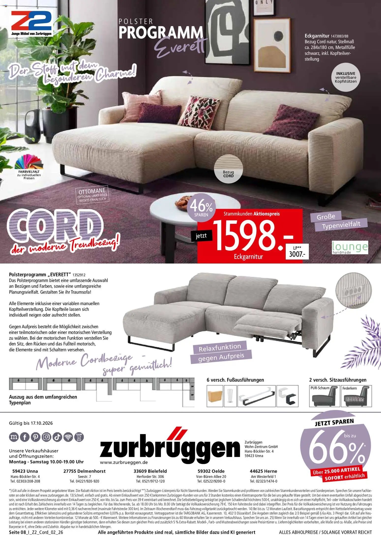 Zurbrüggen Z2 Mitnahme Möbel Cord
