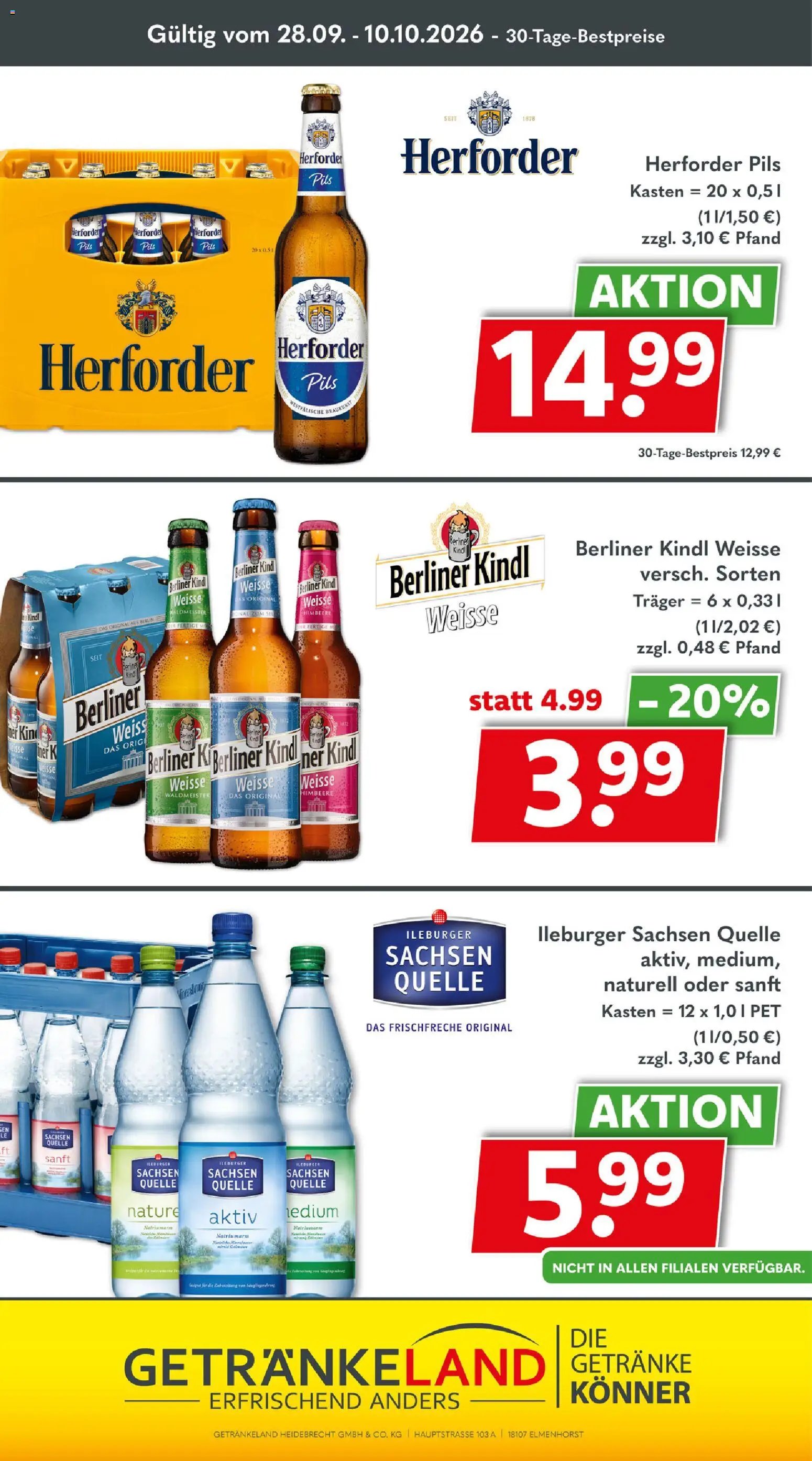 Getränkeland Prospekt