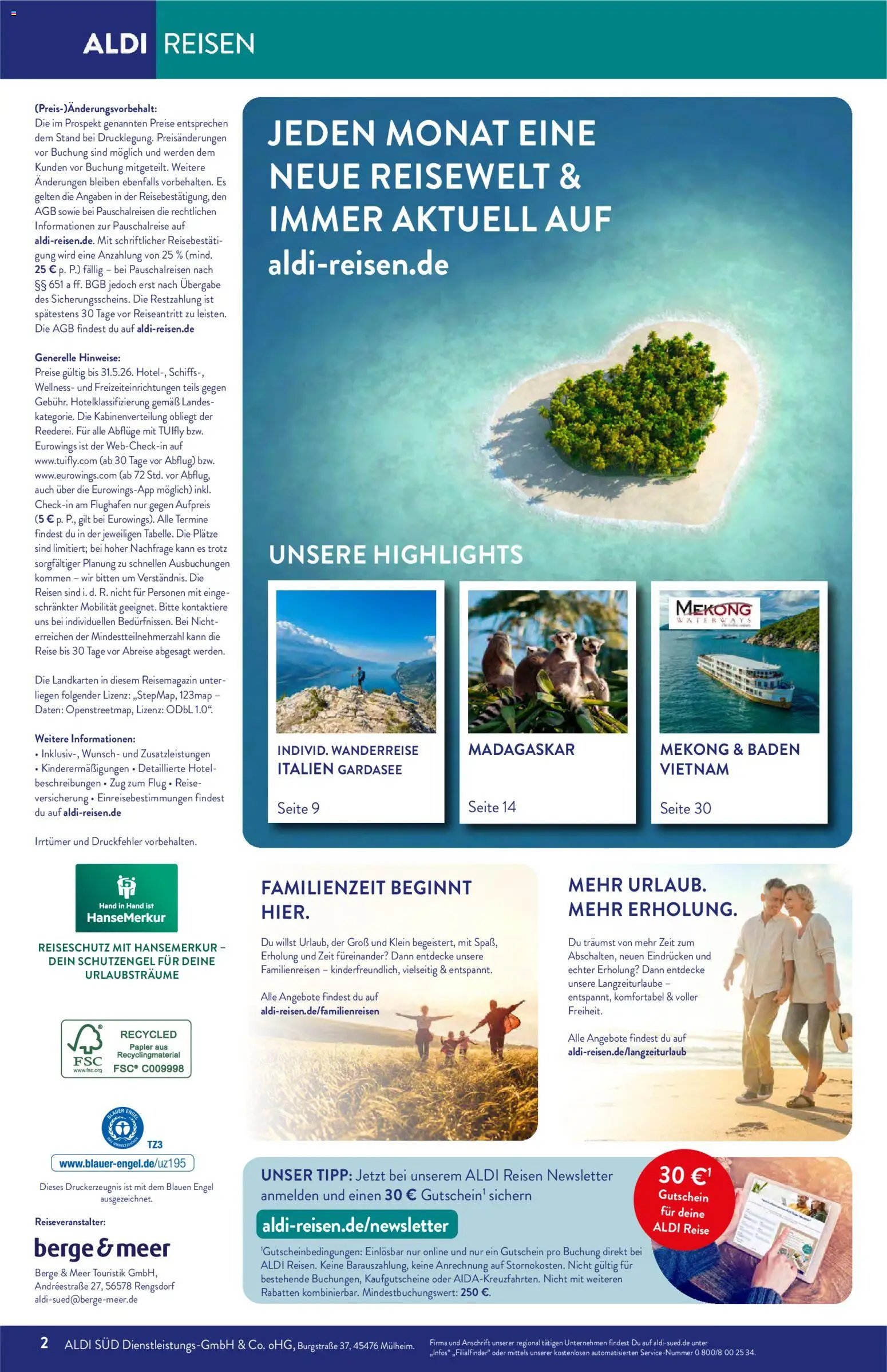 Aldi Reisen Prospekt 	 (2026-05-01 - 2026-05-31)