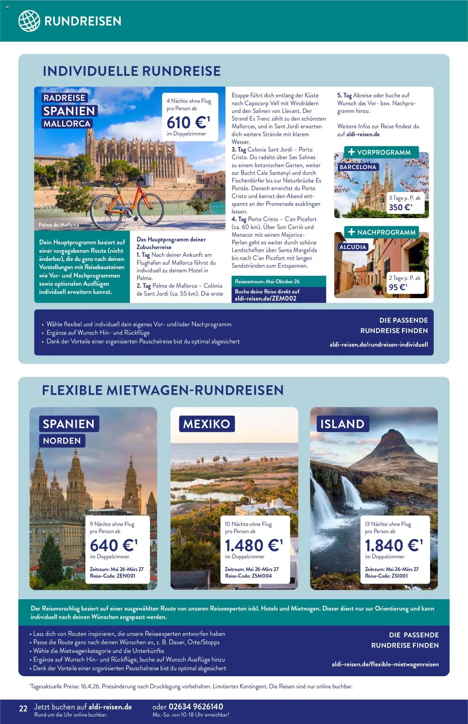 Aldi Reisen Prospekt 	 (2026-05-01 - 2026-05-31)
