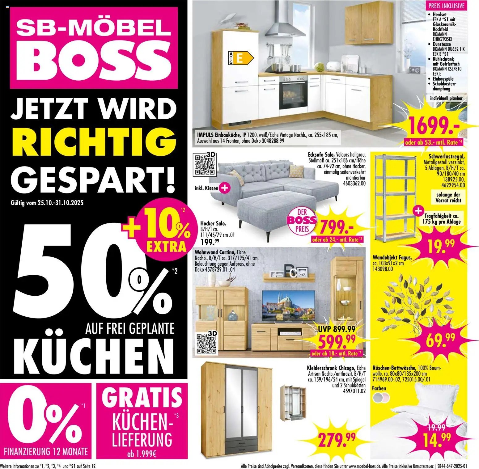 SB Möbel Boss Prospekt - Neubrandenburg	  (2025-10-25 - 2025-10-31)