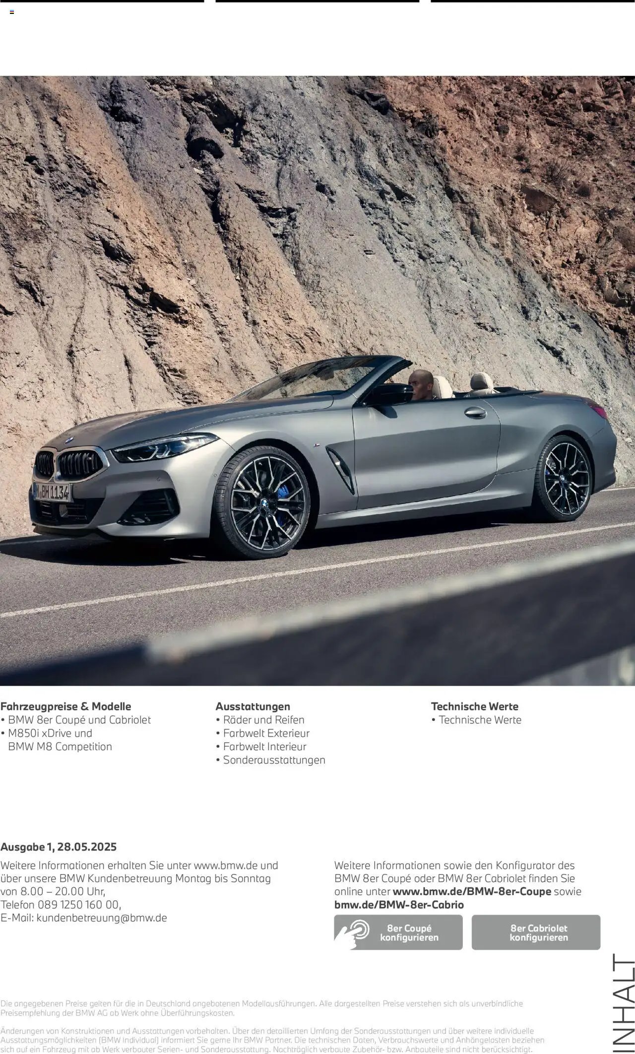 BMW 8er Coupé & Cabriolet (2025-07-01 - 2026-06-30) | 2