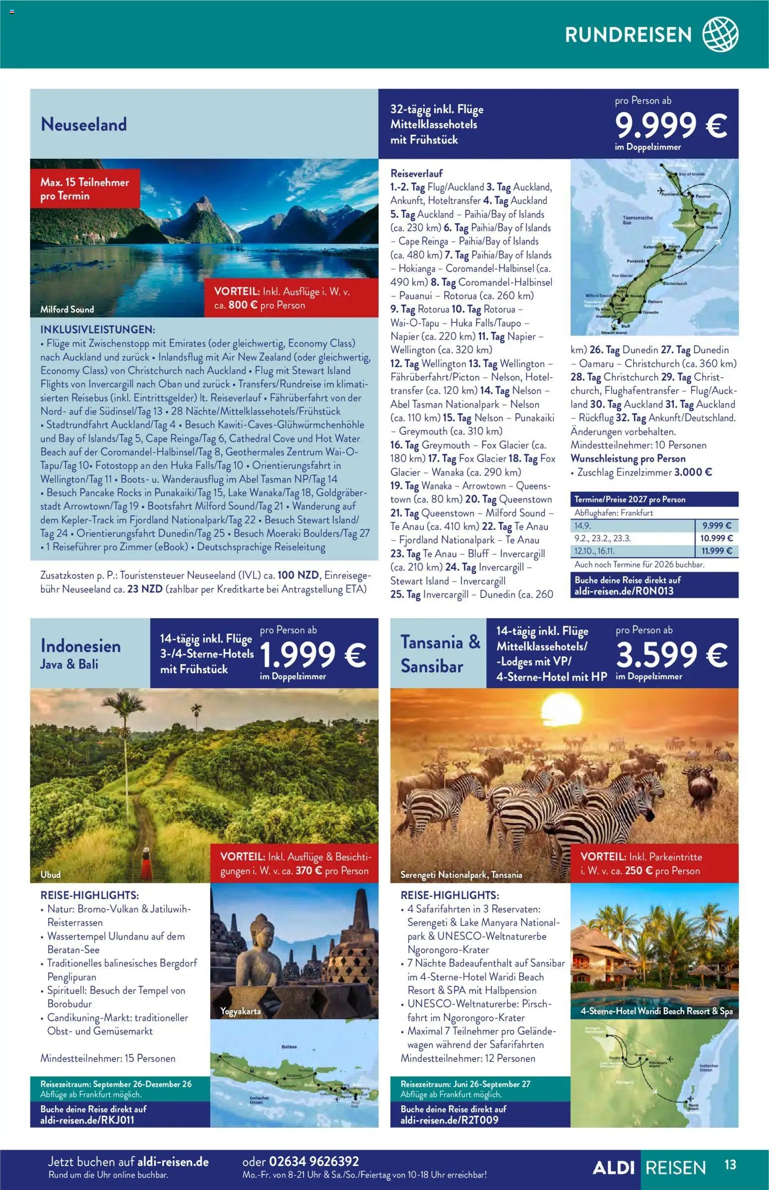 Aldi Reisen Prospekt 	
