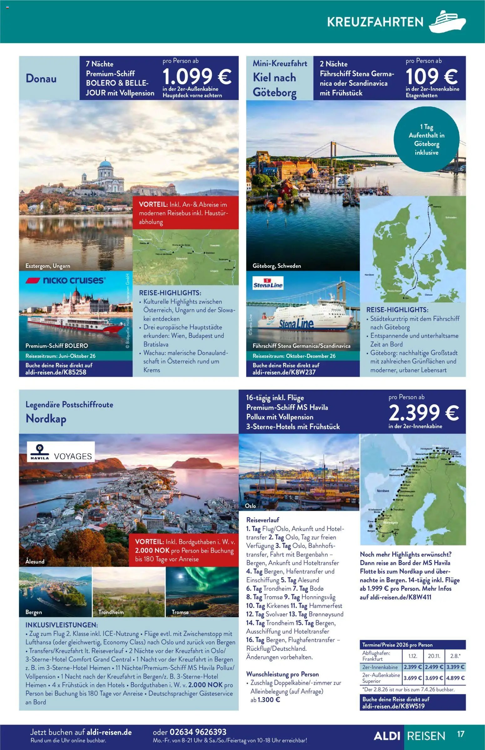 Aldi Reisen Prospekt 	