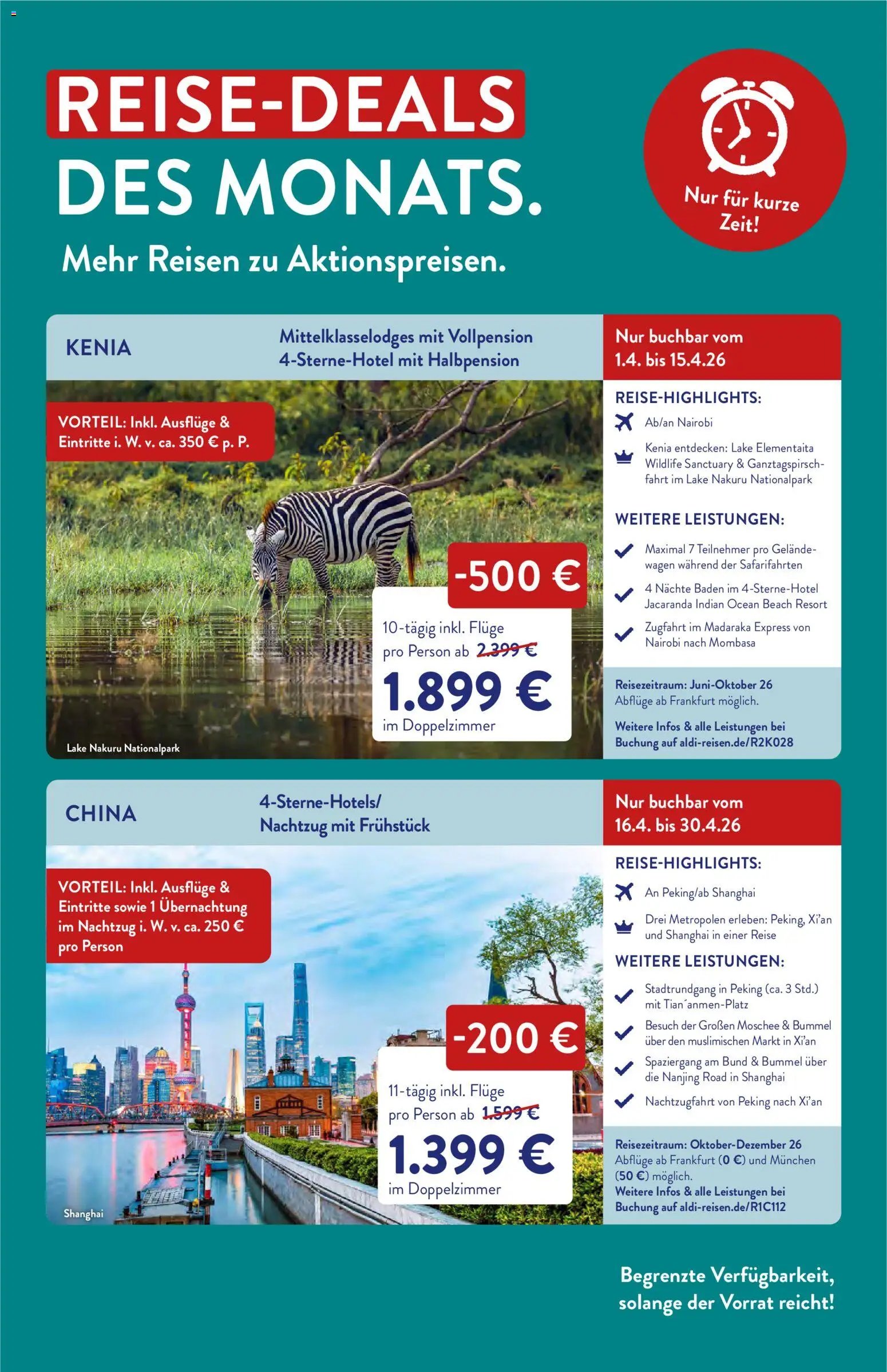 Aldi Reisen Prospekt 	