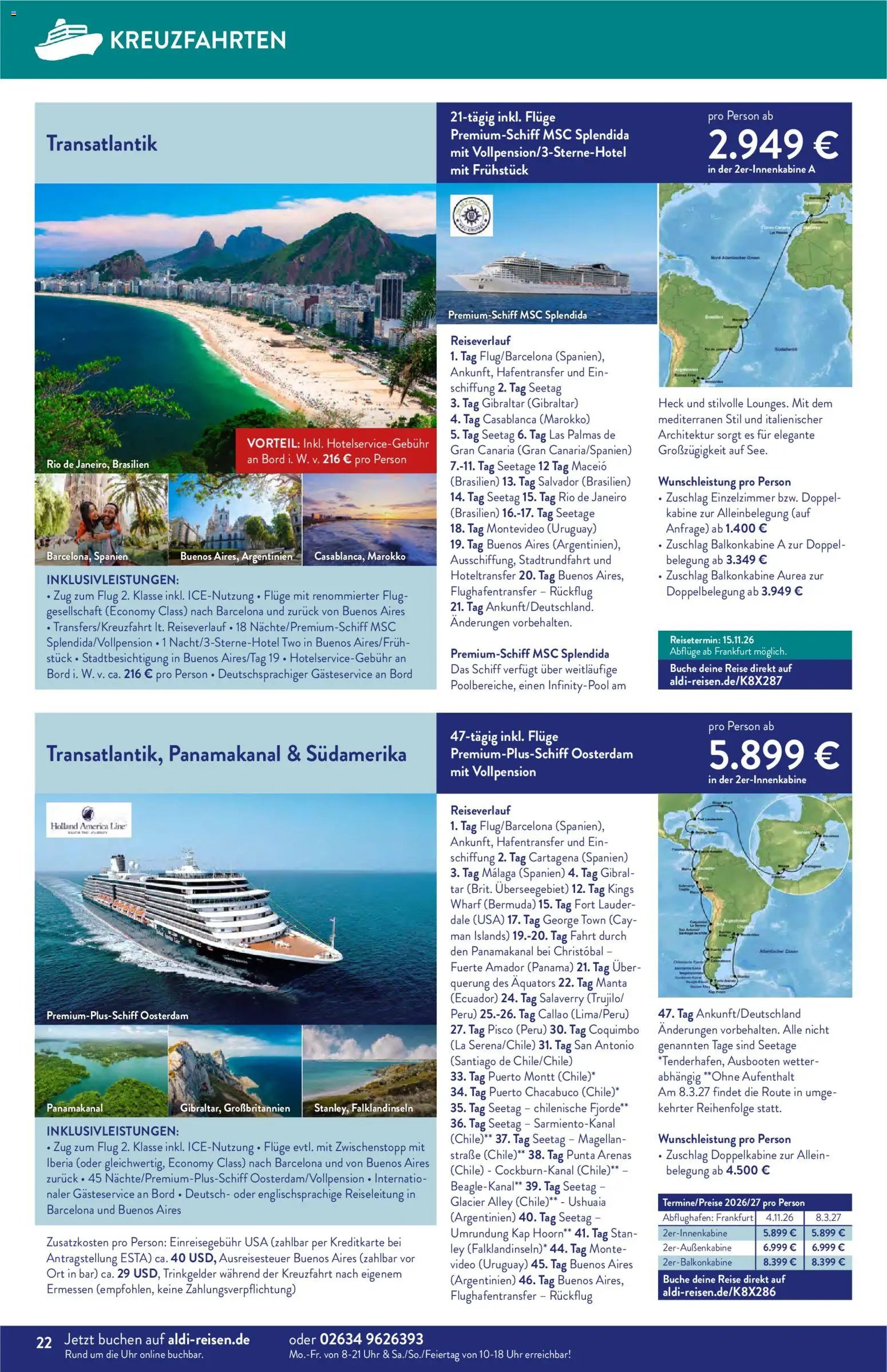 Aldi Reisen Prospekt 	