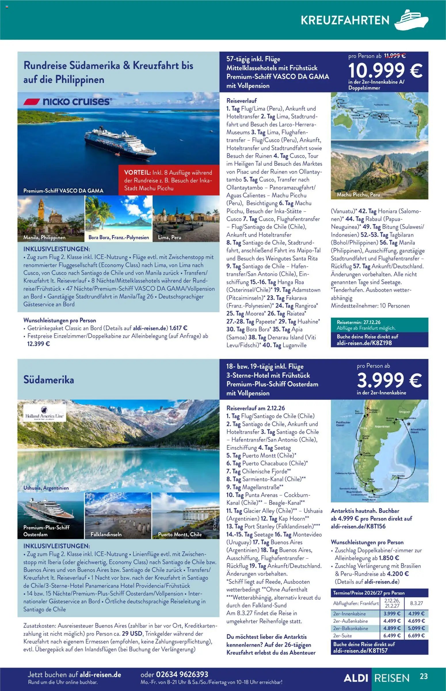 Aldi Reisen Prospekt 	