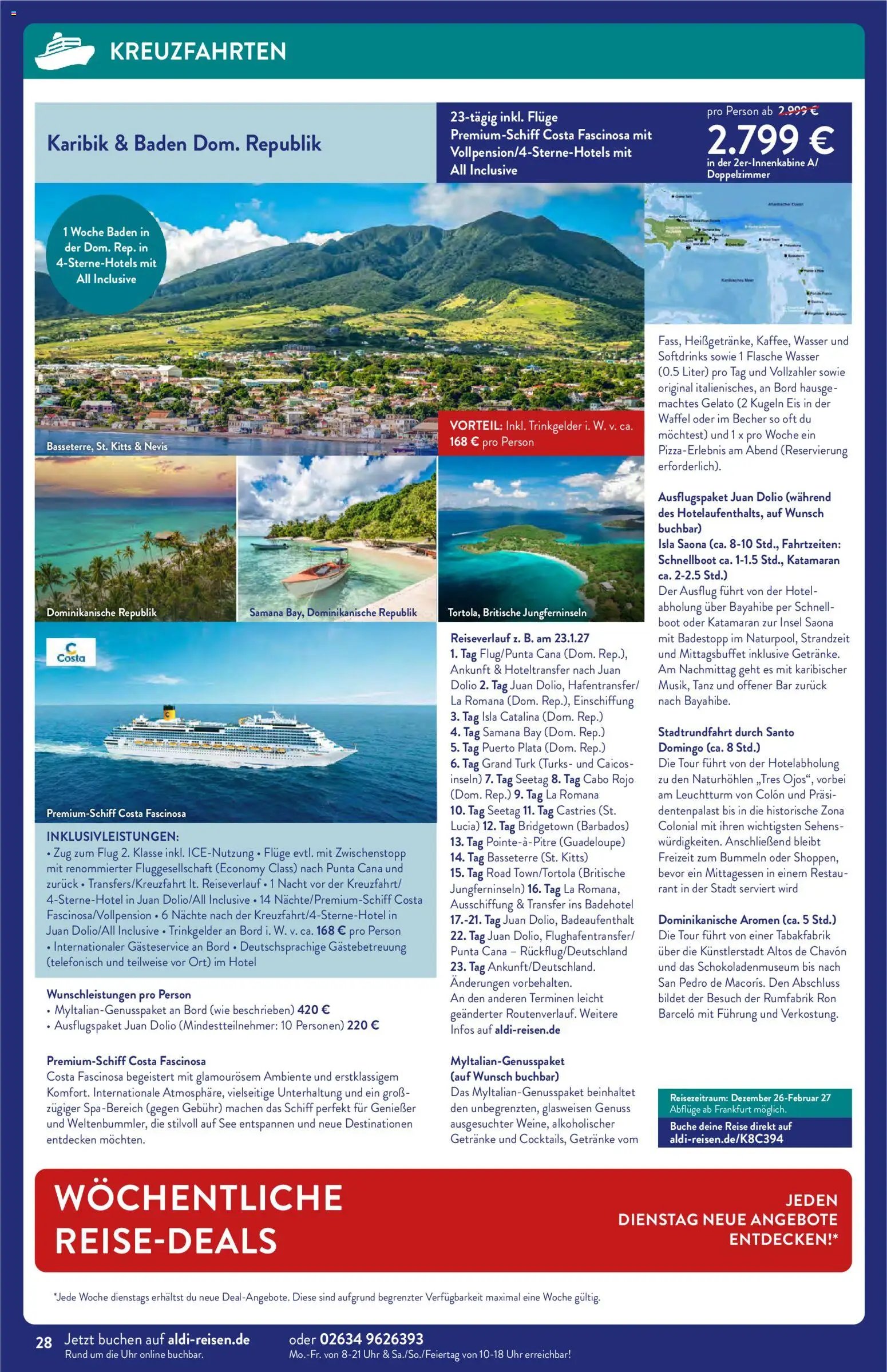 Aldi Reisen Prospekt 	