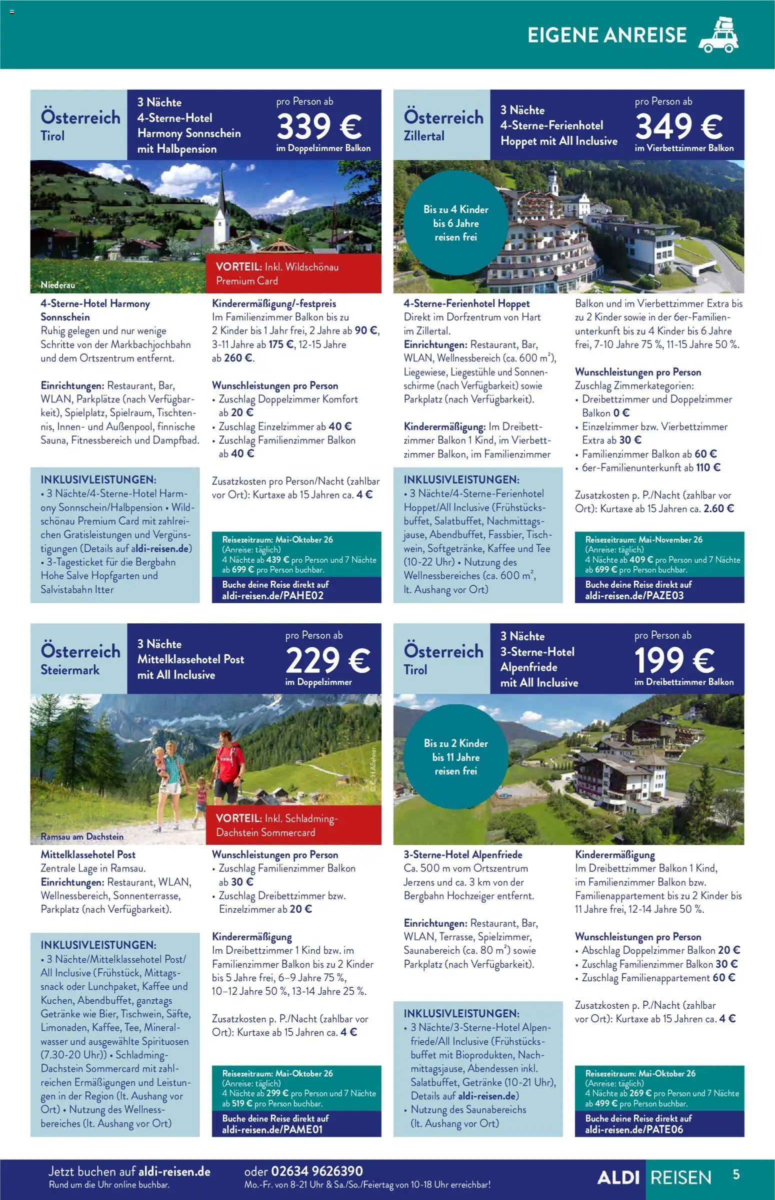 Aldi Reisen Prospekt 	