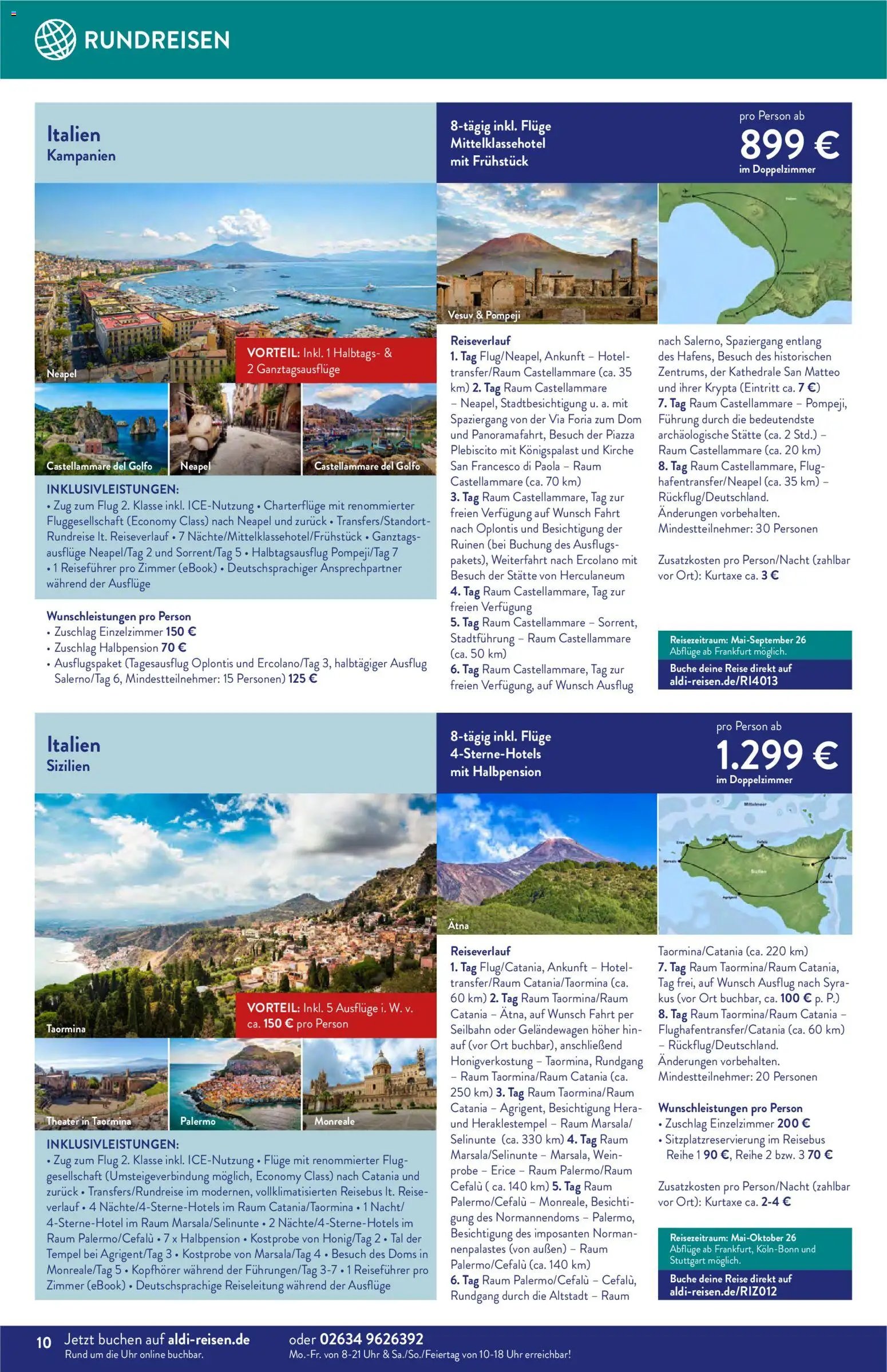 Aldi Reisen Prospekt 	