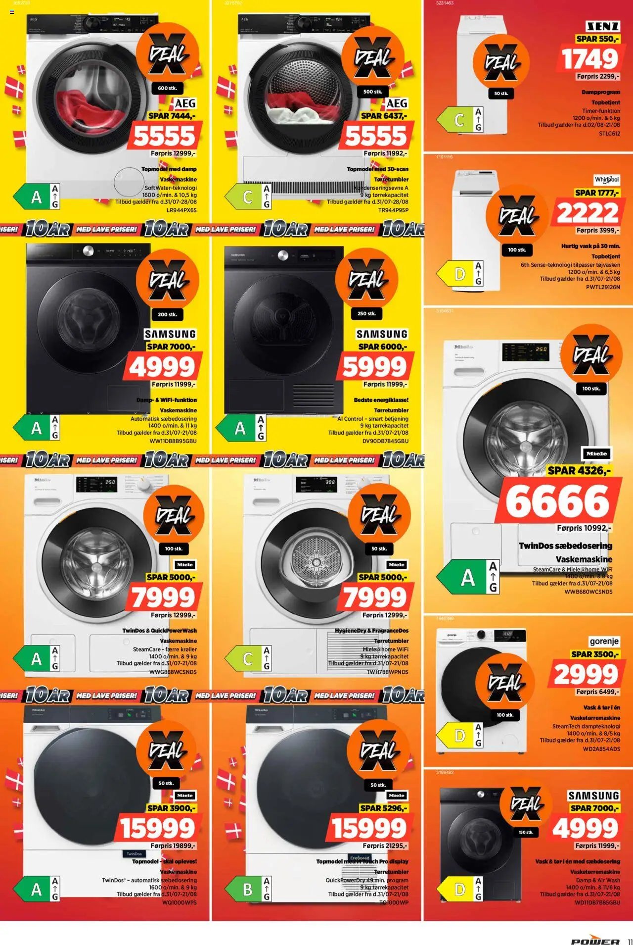 Power - Lave priser (2025-07-31 - 2025-08-28)