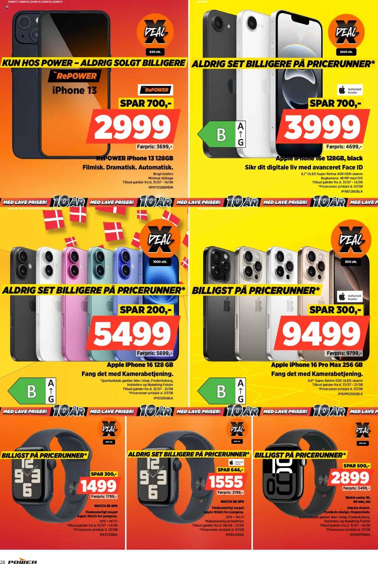 Power - Lave priser (2025-07-31 - 2025-08-28)