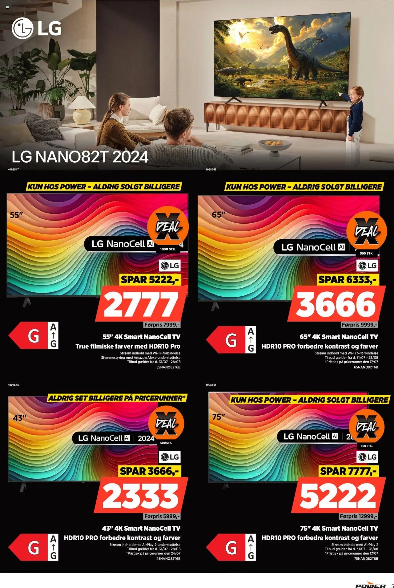 Power - Lave priser (2025-07-31 - 2025-08-28)